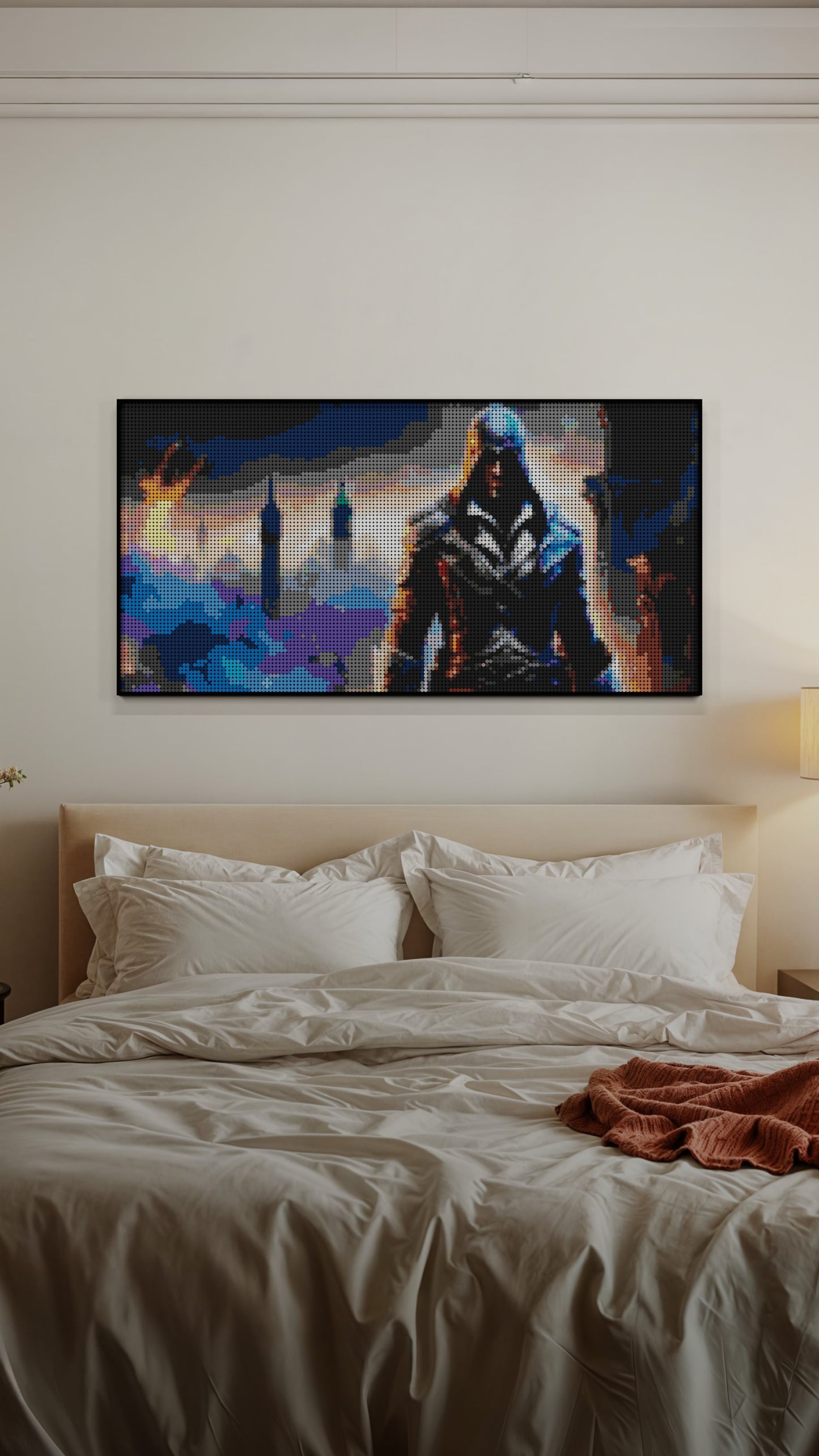 Assassins Creed LEGO® Style mosaic pixel art design for display