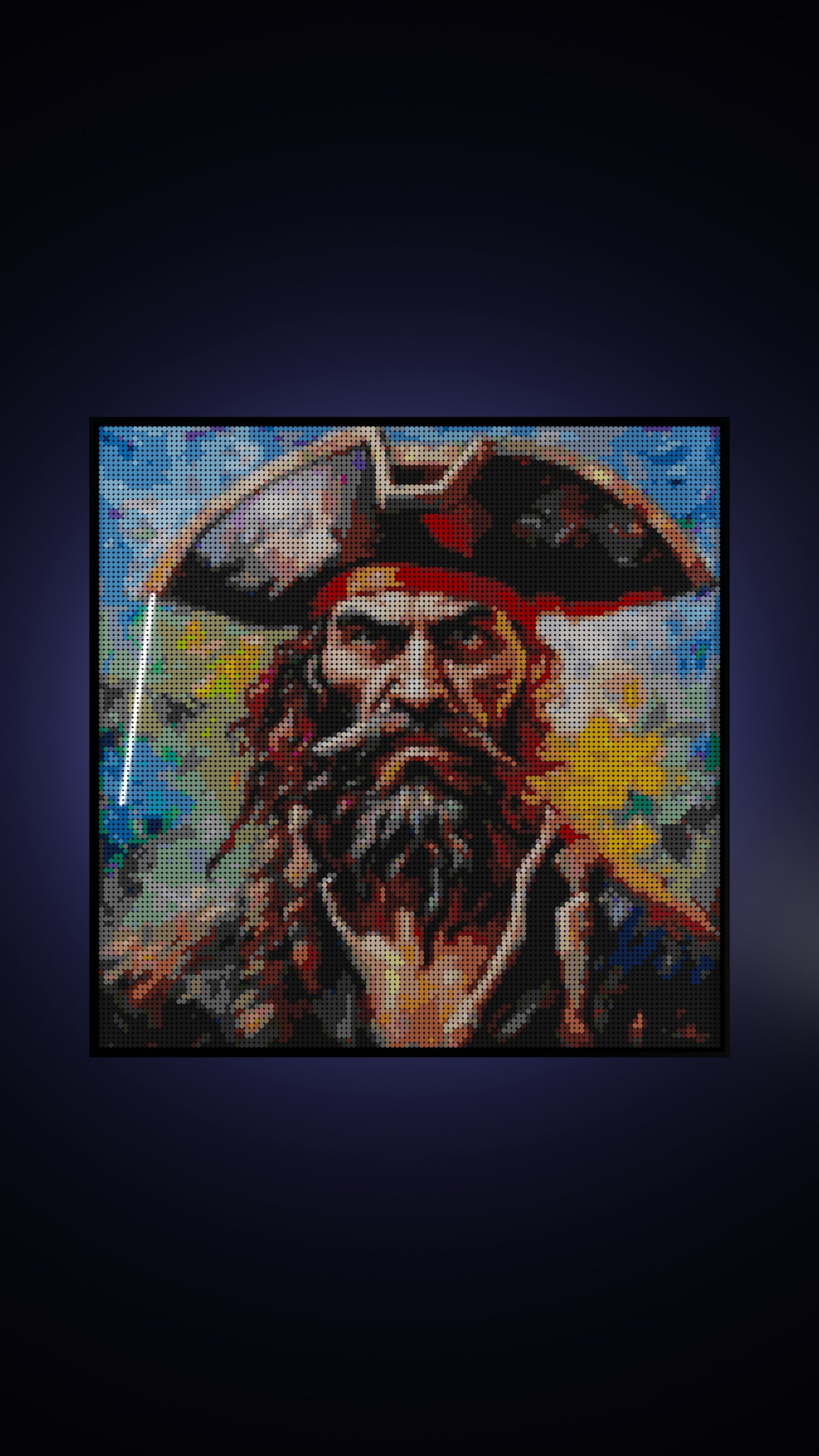 Captain Dreadheart LEGO® Style mosaic creative DIY building set