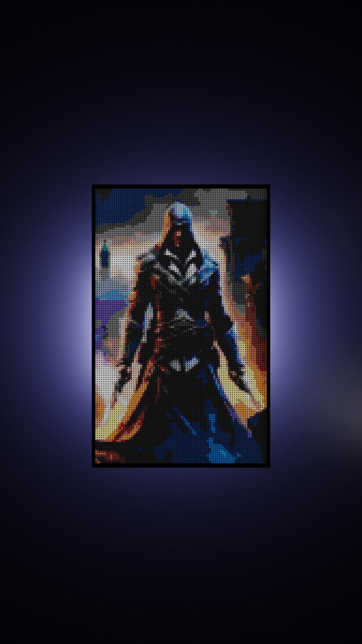 Assassins Creed LEGO® Style mosaic pixel art design for display