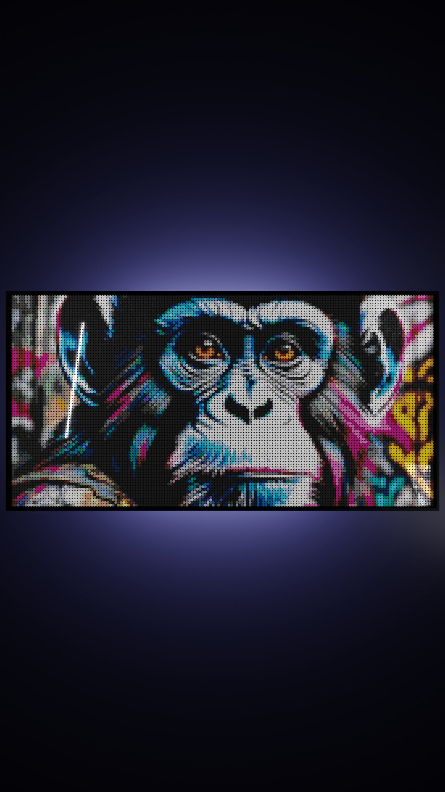 Ape Hop Movement LEGO® Style mosaic pixel art design for display