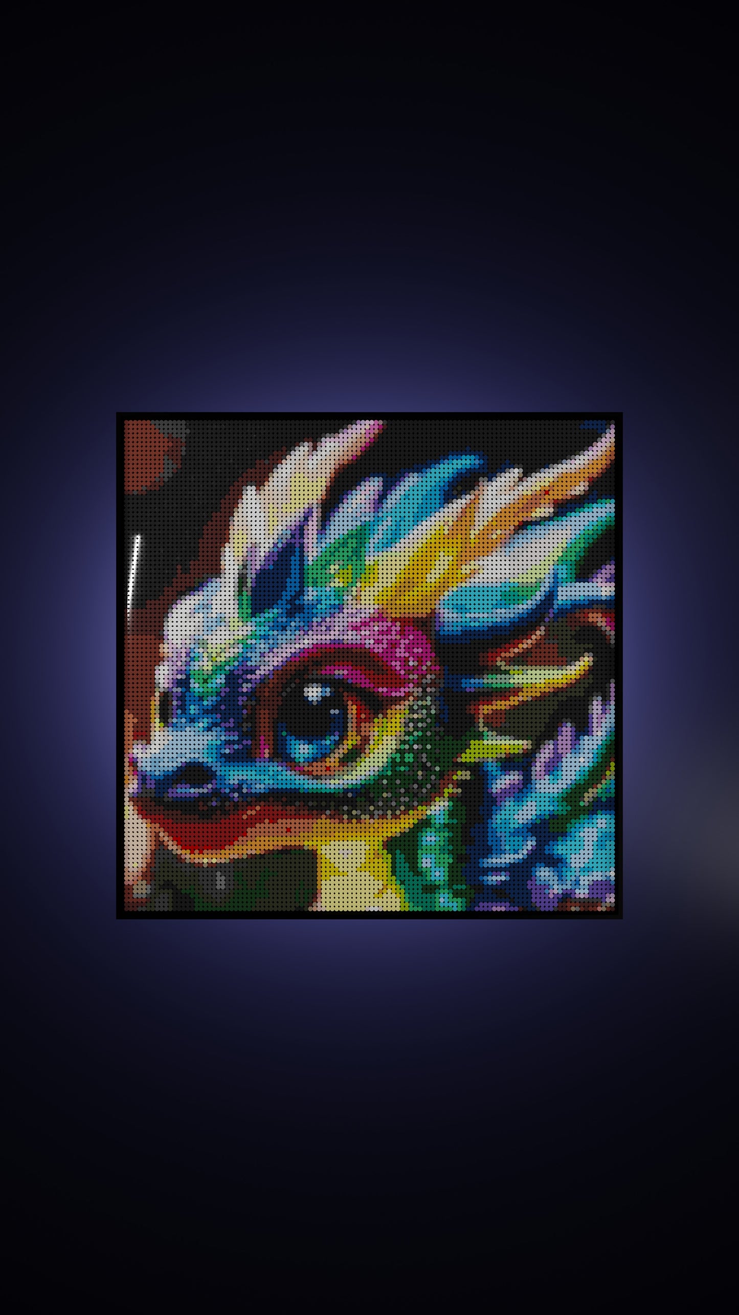 Neon Hatchling LEGO® Style mosaic creative DIY building set