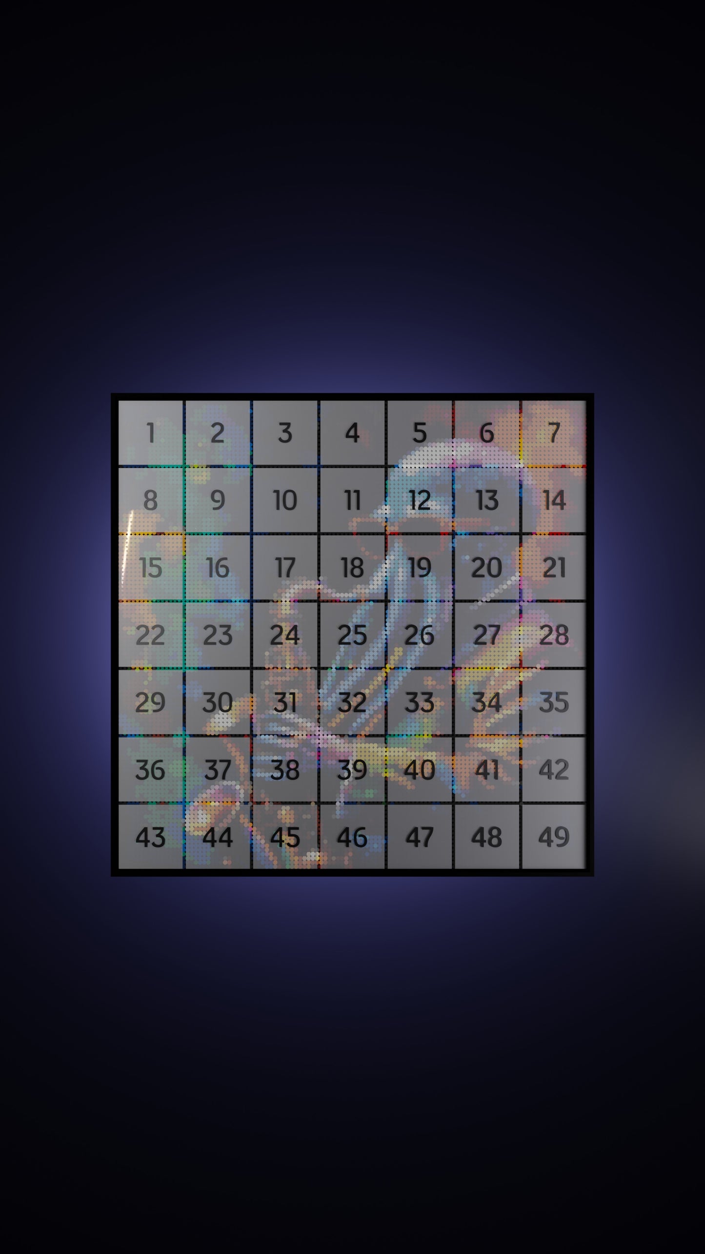 Octavian Harmonics LEGO® Style mosaic pixel art design for display