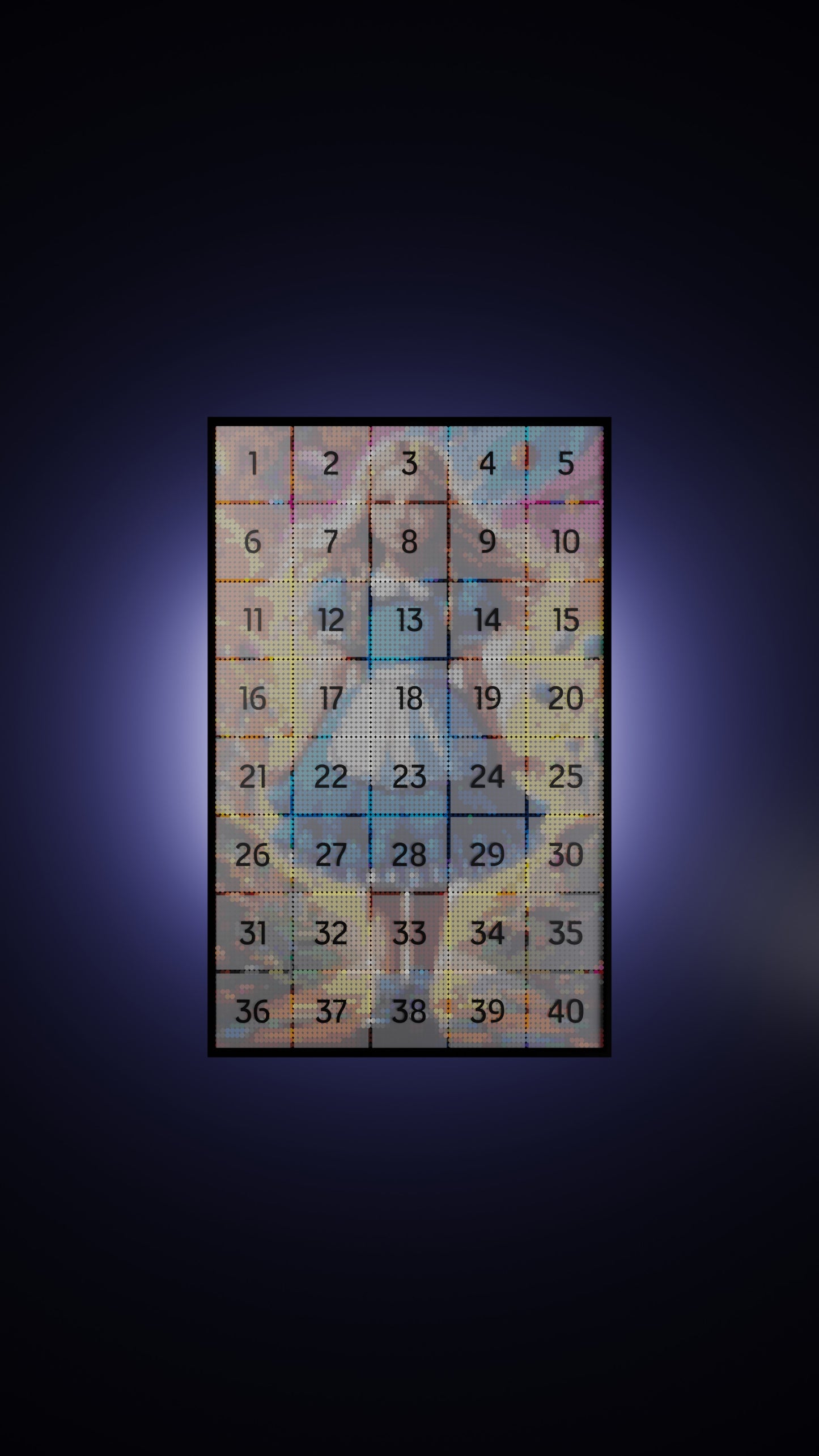 Alice in Wonderland LEGO® Style mosaic pixel art design for display