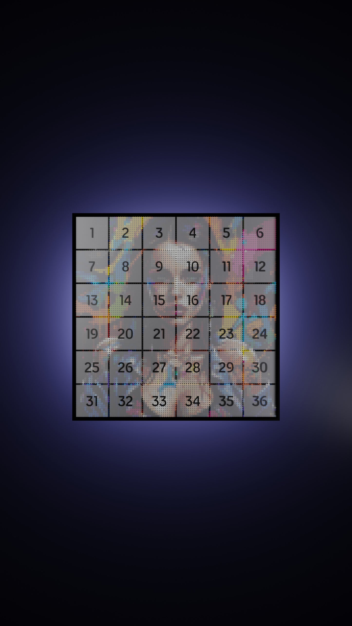 Euphoria in Motion LEGO® Style mosaic pixel art design for display