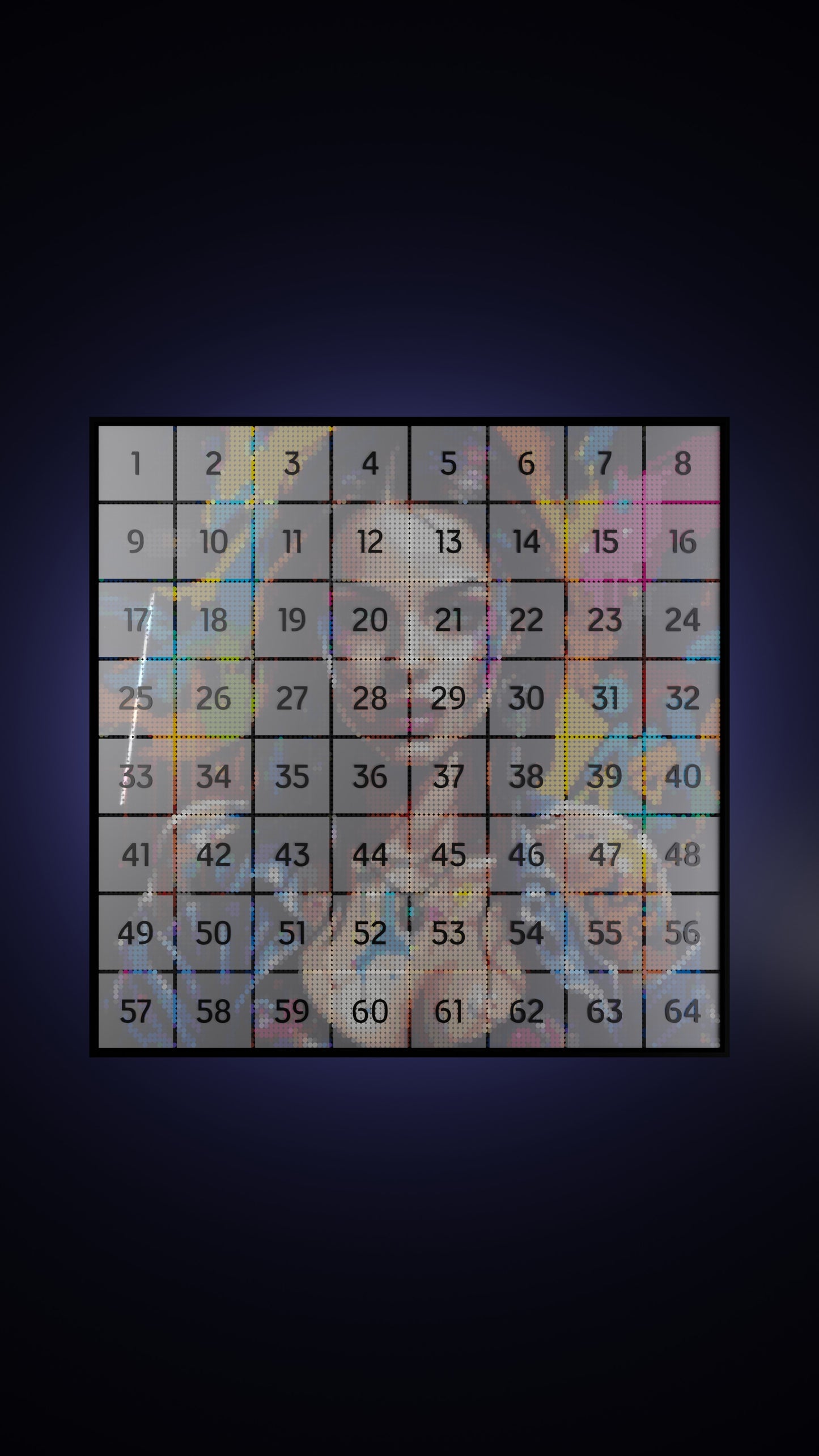 Euphoria in Motion LEGO® Style mosaic pixel art design for display