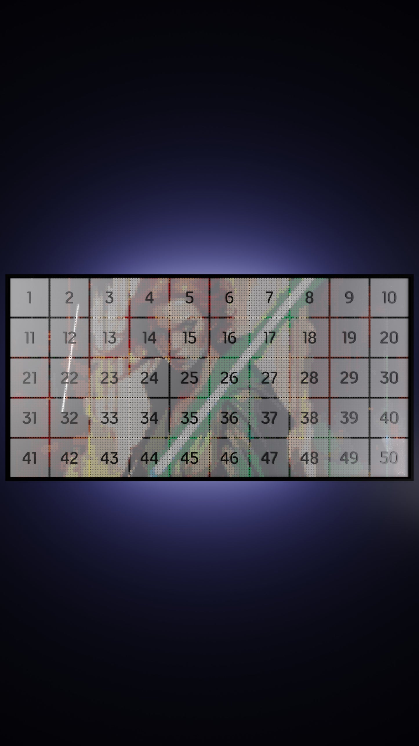 Star of the Warborn LEGO® Style mosaic pixel art design for display