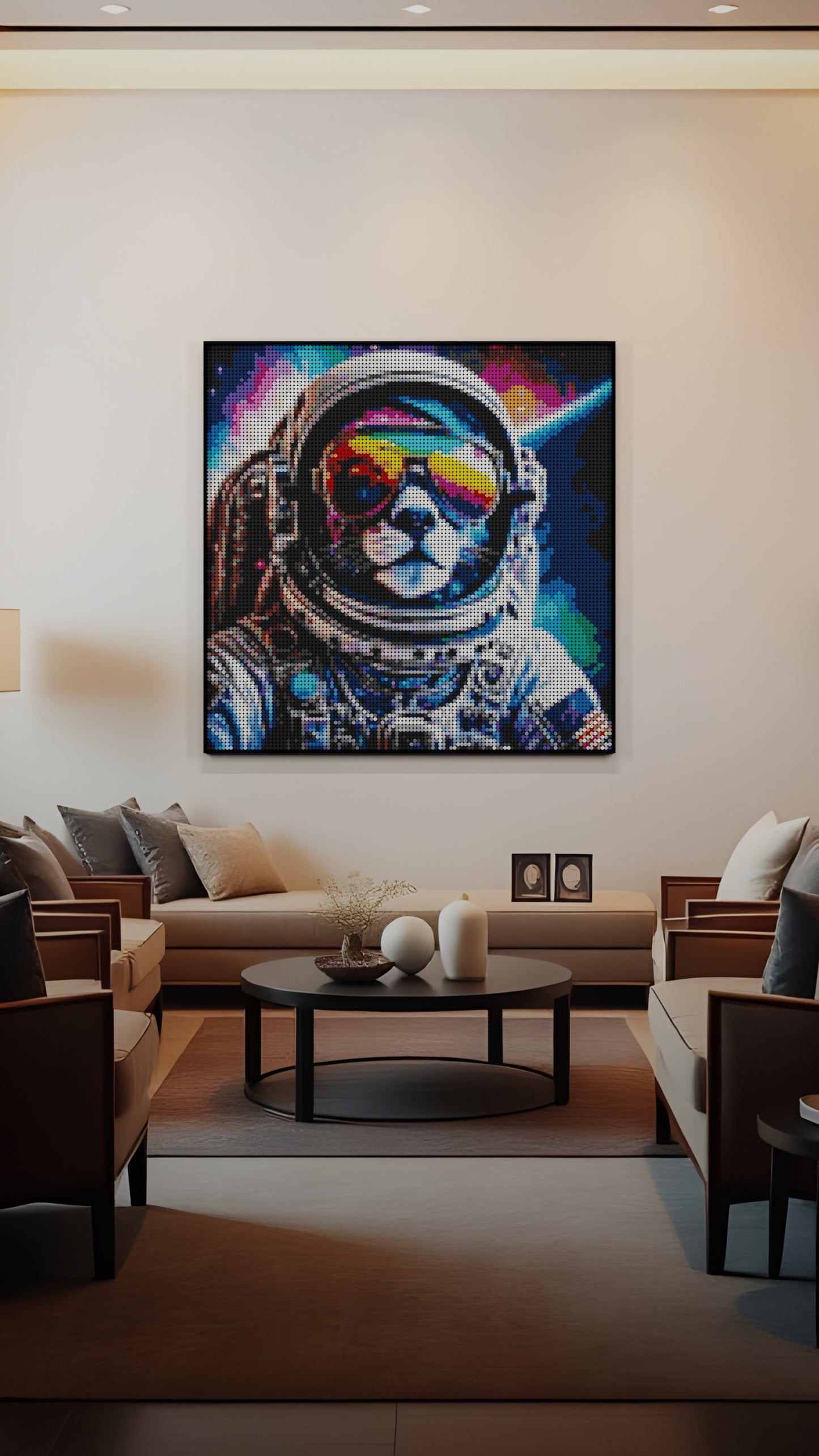 Purrsuit of Space LEGO® Style mosaic creative DIY building set