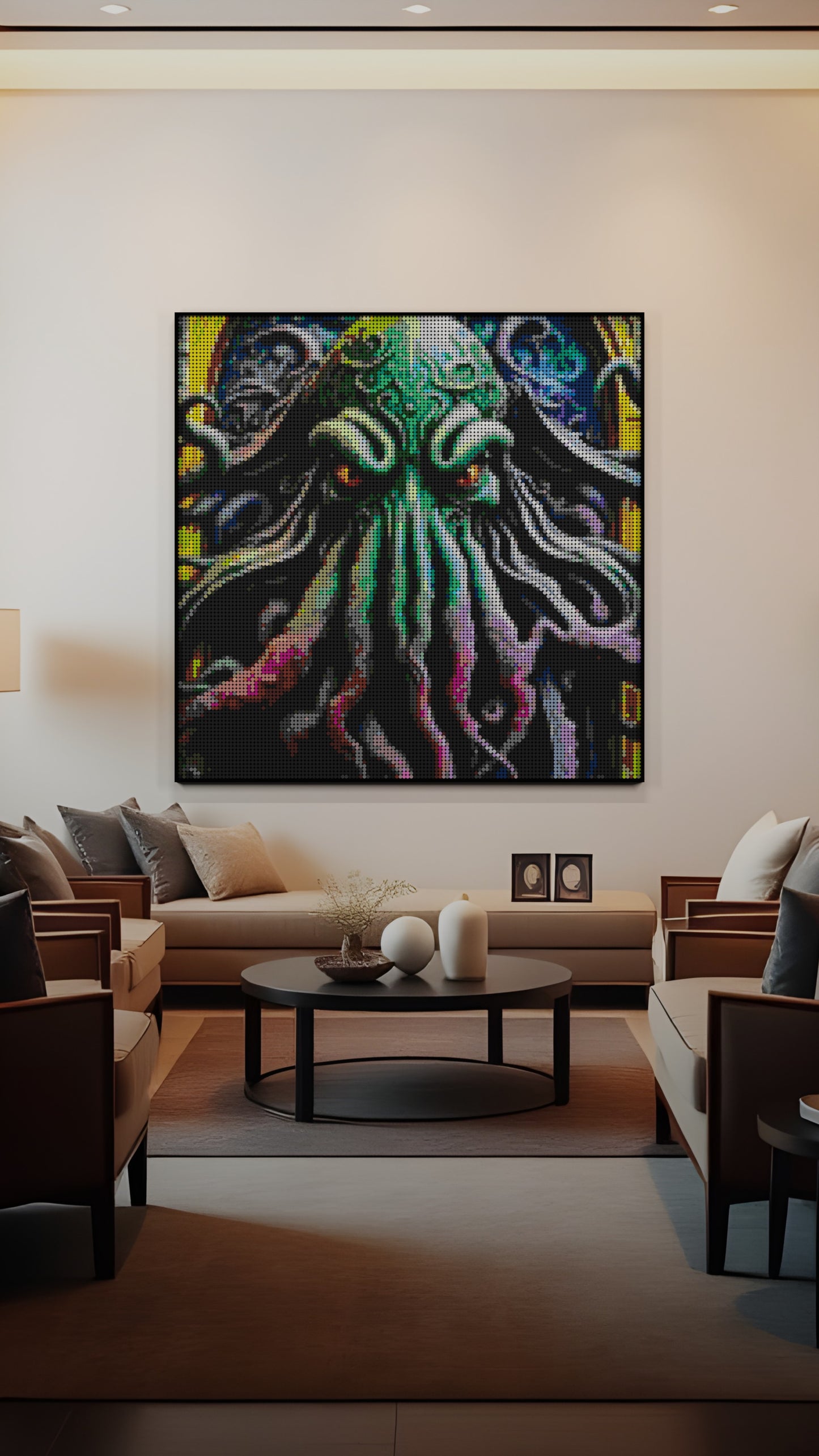 Arrival of Cthulhu LEGO® Style mosaic creative DIY building set