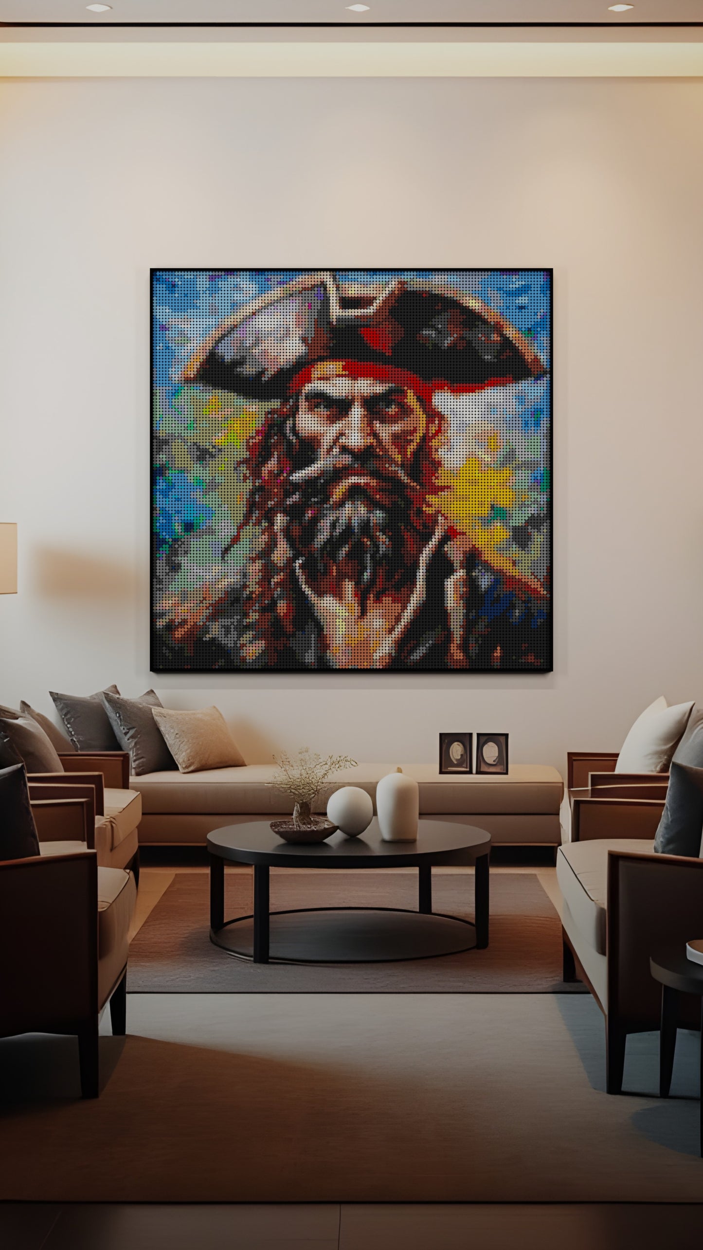 Captain Dreadheart LEGO® Style mosaic creative DIY building set