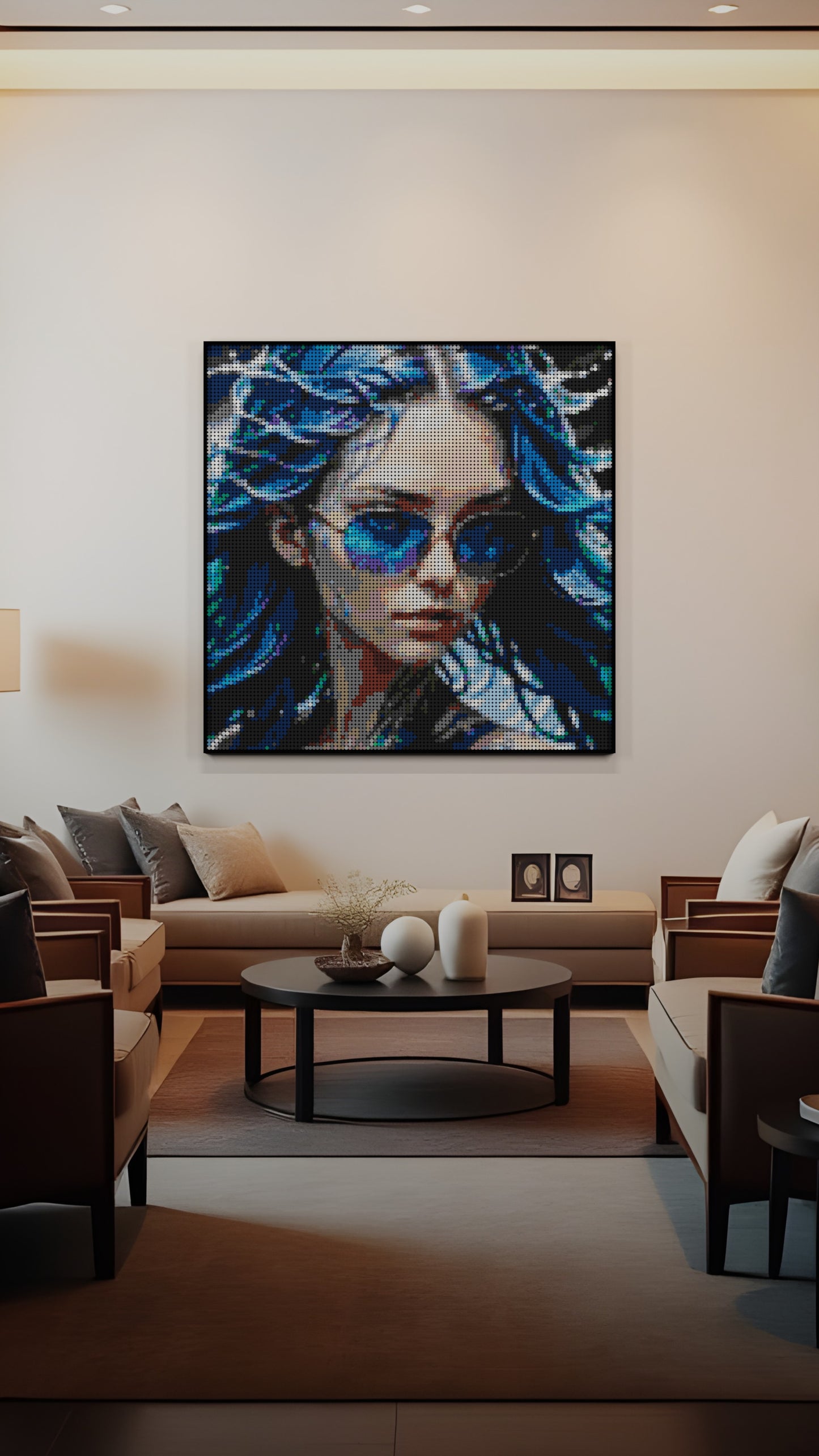 Aqua Enchantress LEGO® Style mosaic creative DIY building set