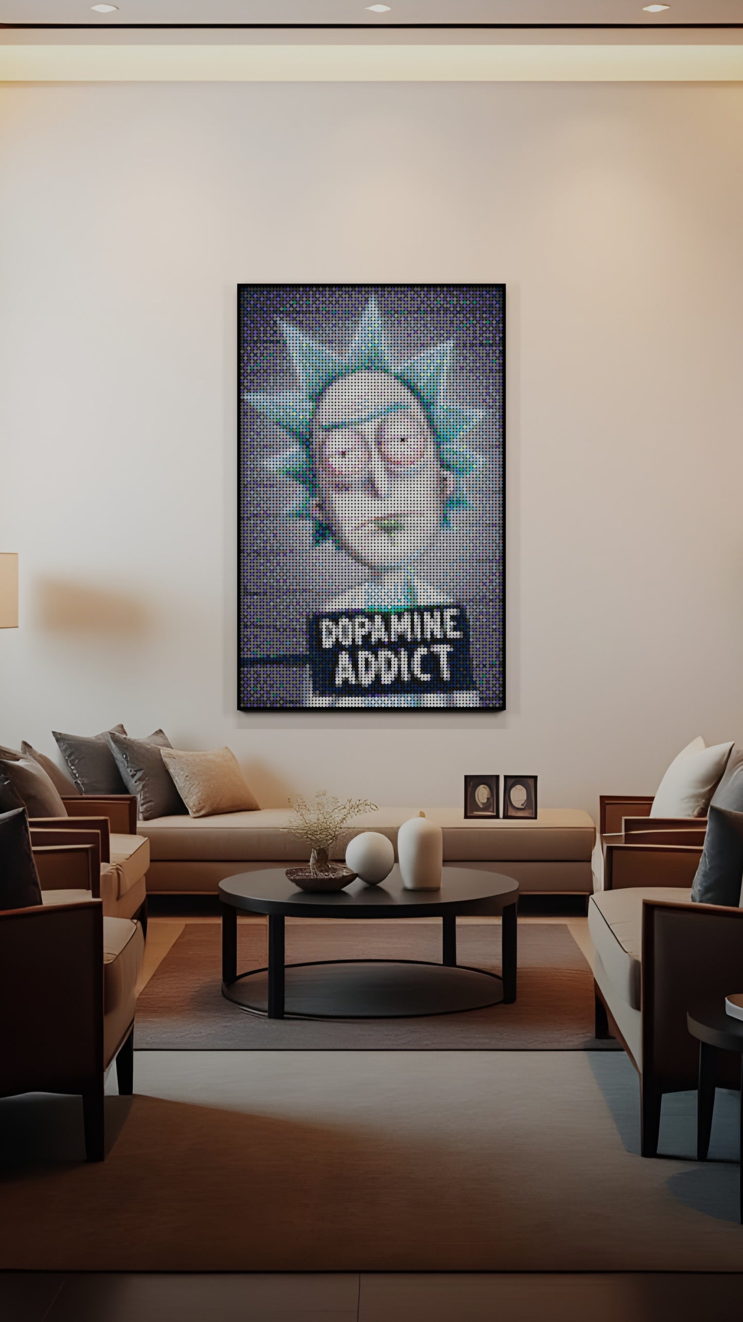 Rick and Morty LEGO® Style mosaic creative DIY building set