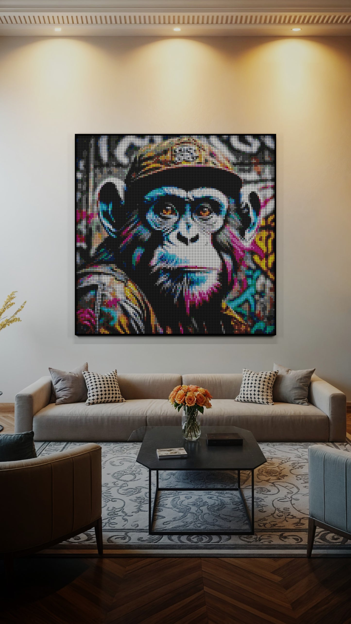 Ape Hop Movement LEGO® Style mosaic creative DIY building set