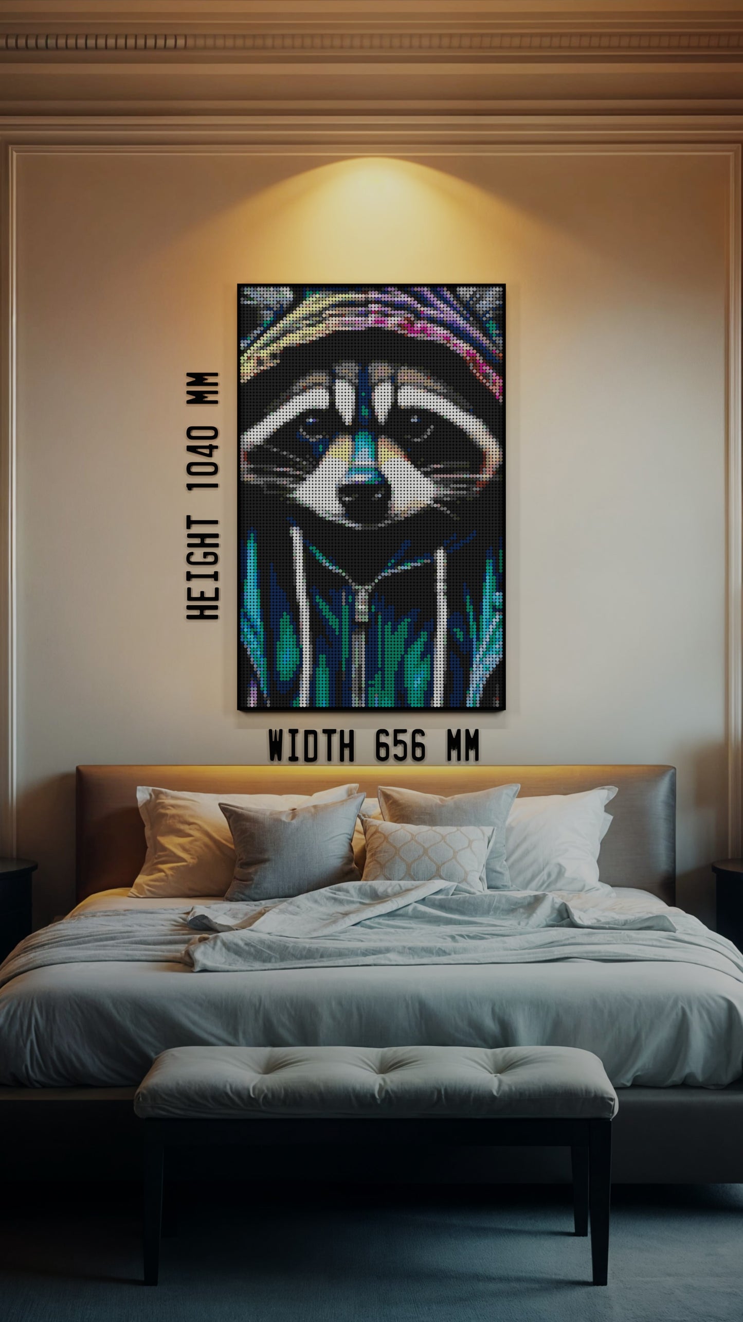 Raccoonaissance LEGO® Style mosaic creative DIY building set