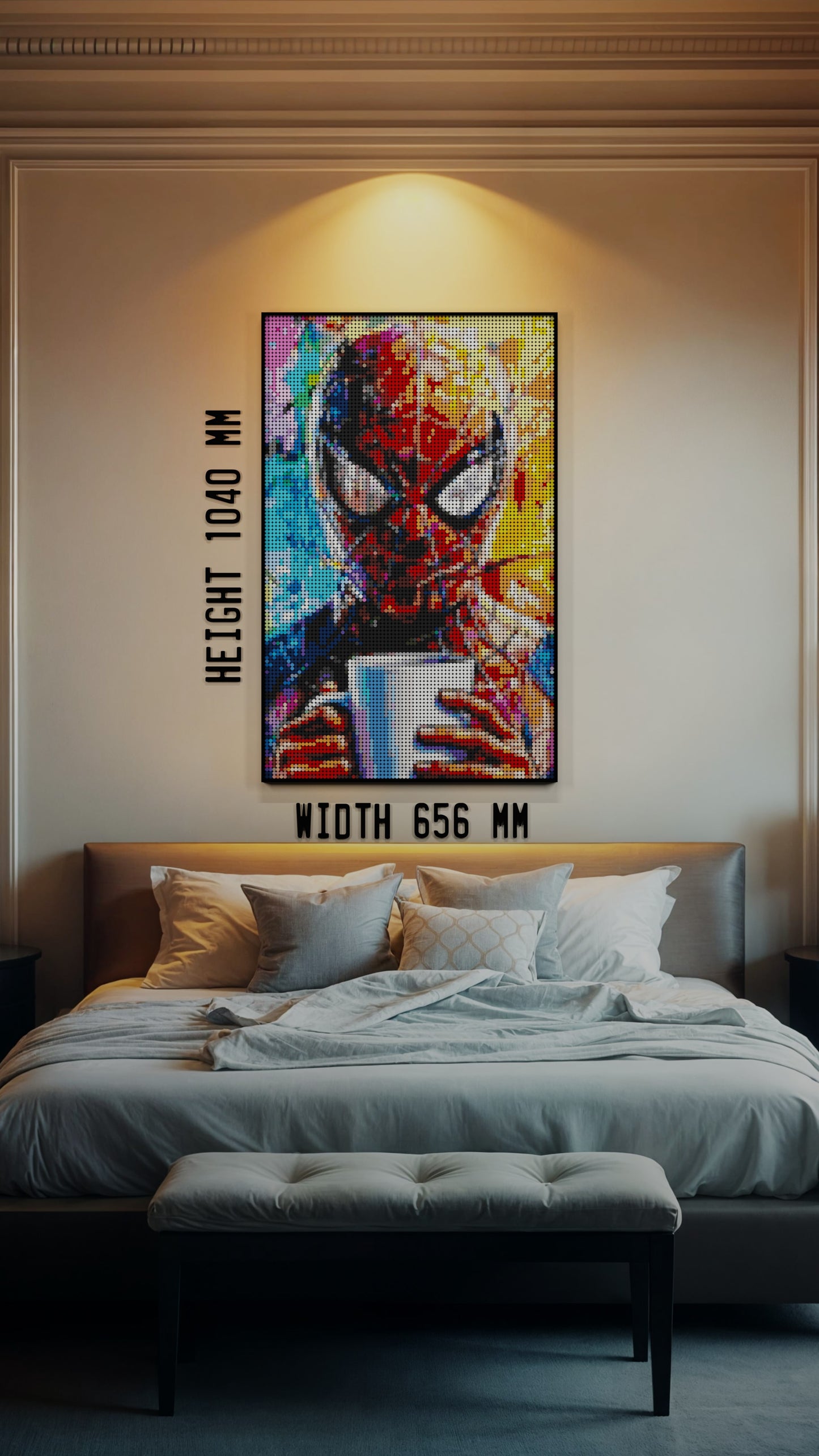 Spiderman LEGO® Style mosaic creative DIY building set