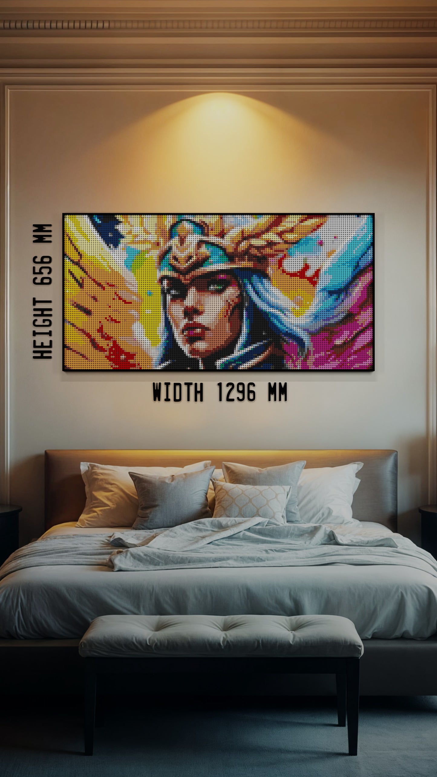 Valkyrie Vibrance LEGO® Style mosaic creative DIY building set