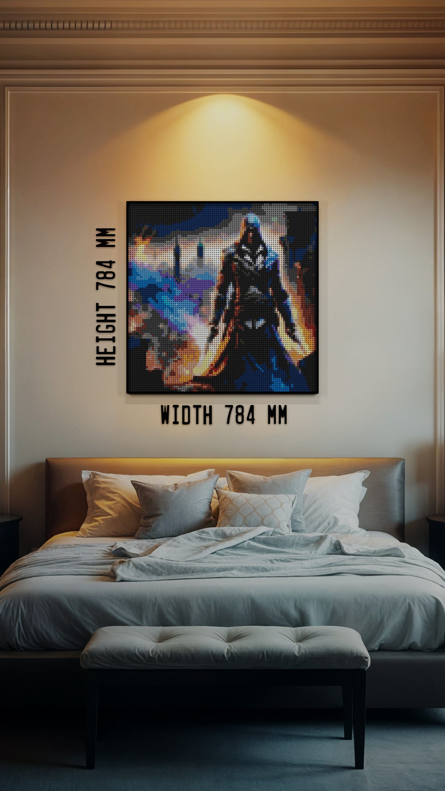Assassins Creed LEGO® Style mosaic pixel art design for display