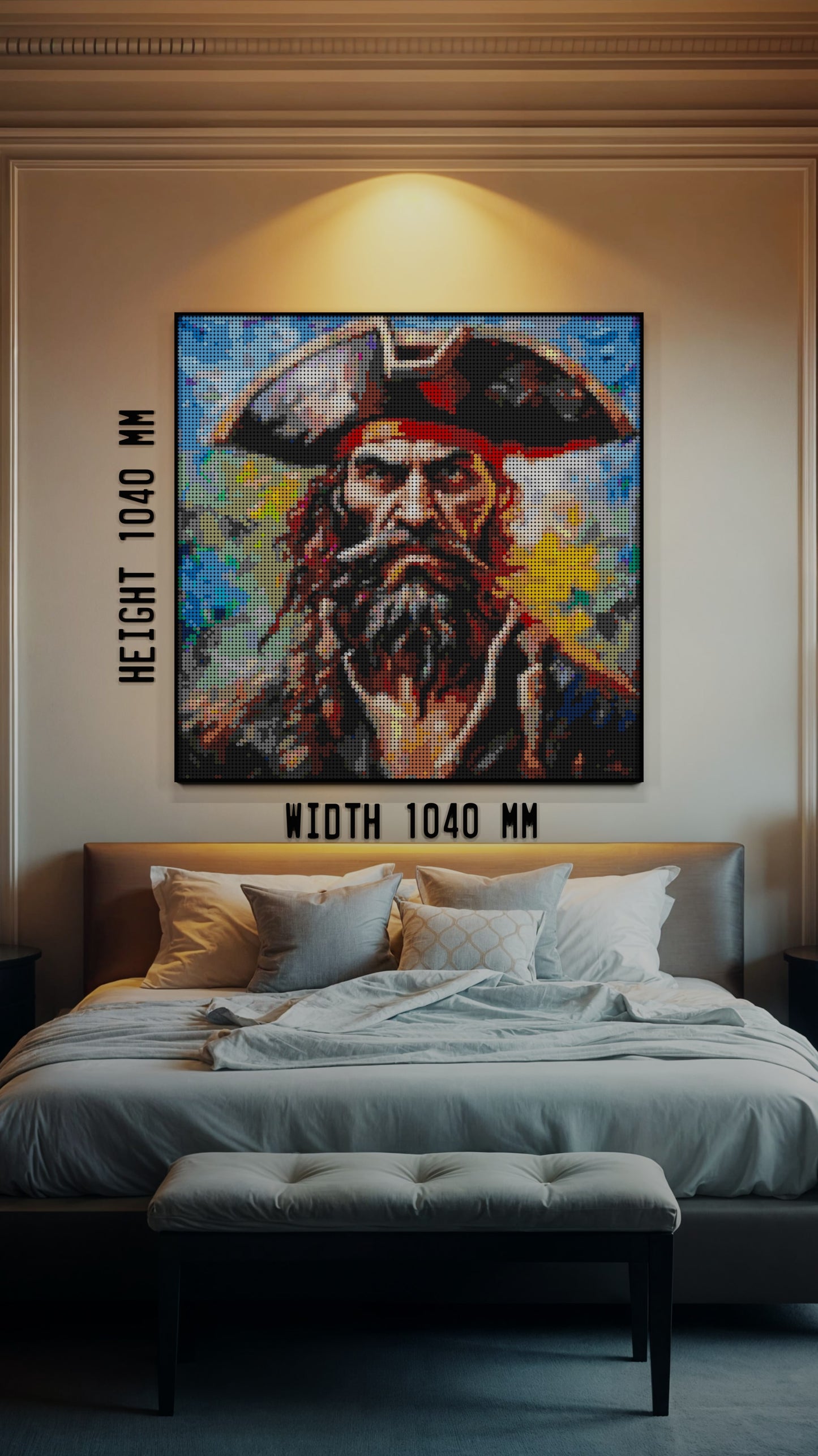 Captain Dreadheart LEGO® Style mosaic creative DIY building set