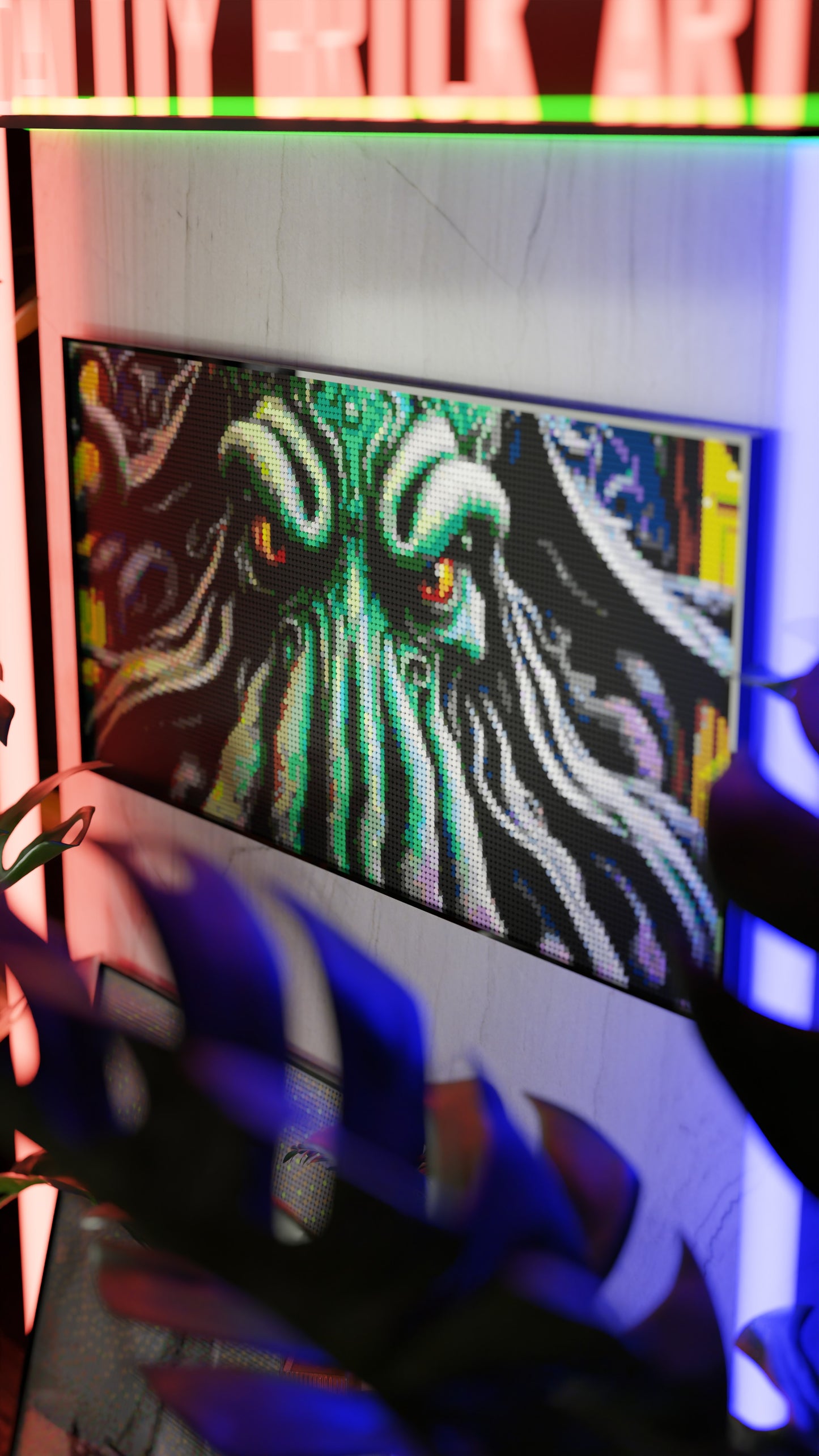 Arrival of Cthulhu  LEGO® Style mosaic kit with clear building instructions