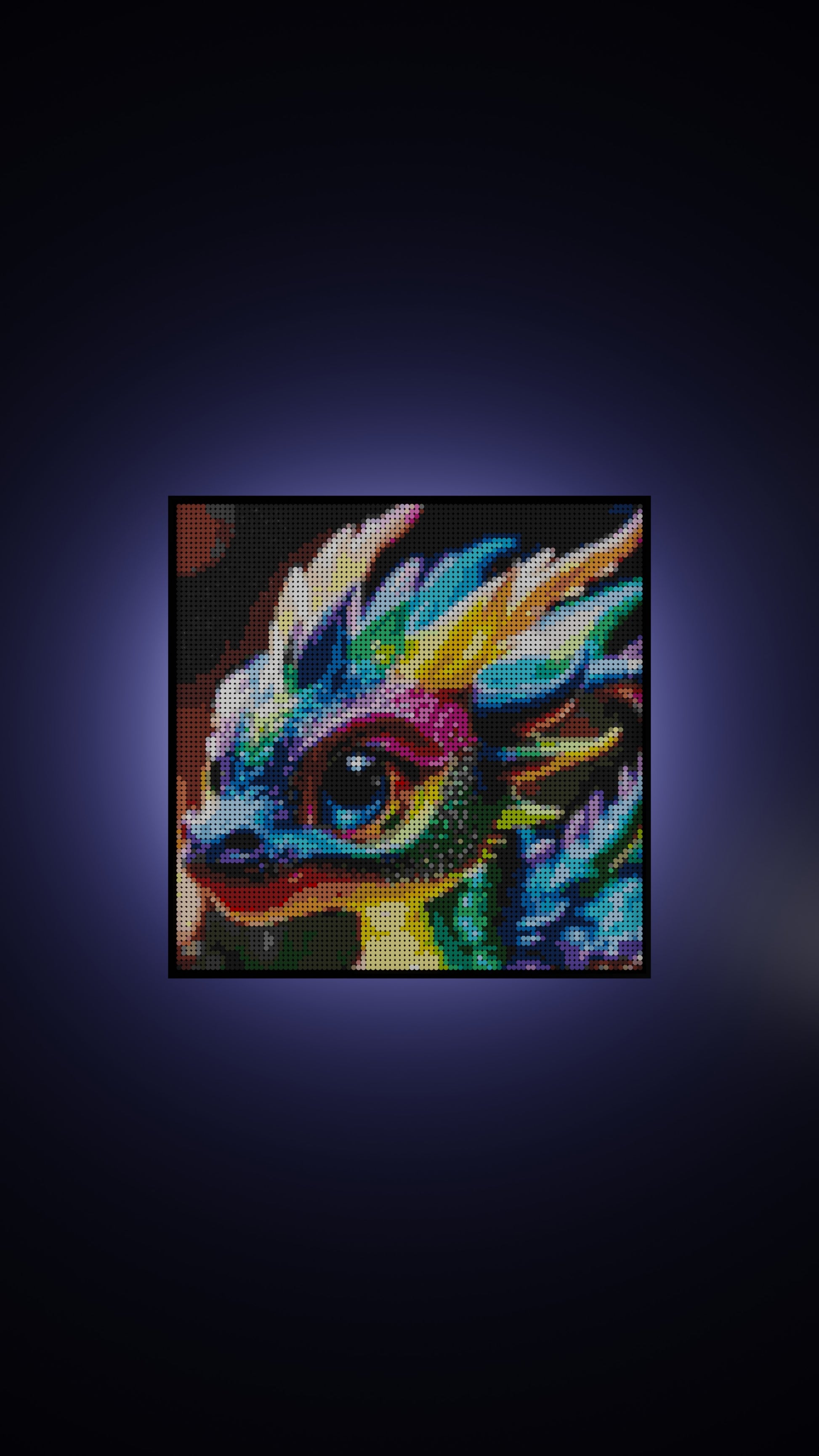 Neon Hatchling (9,700 Pieces)  | Brick-Art Mosaic Set