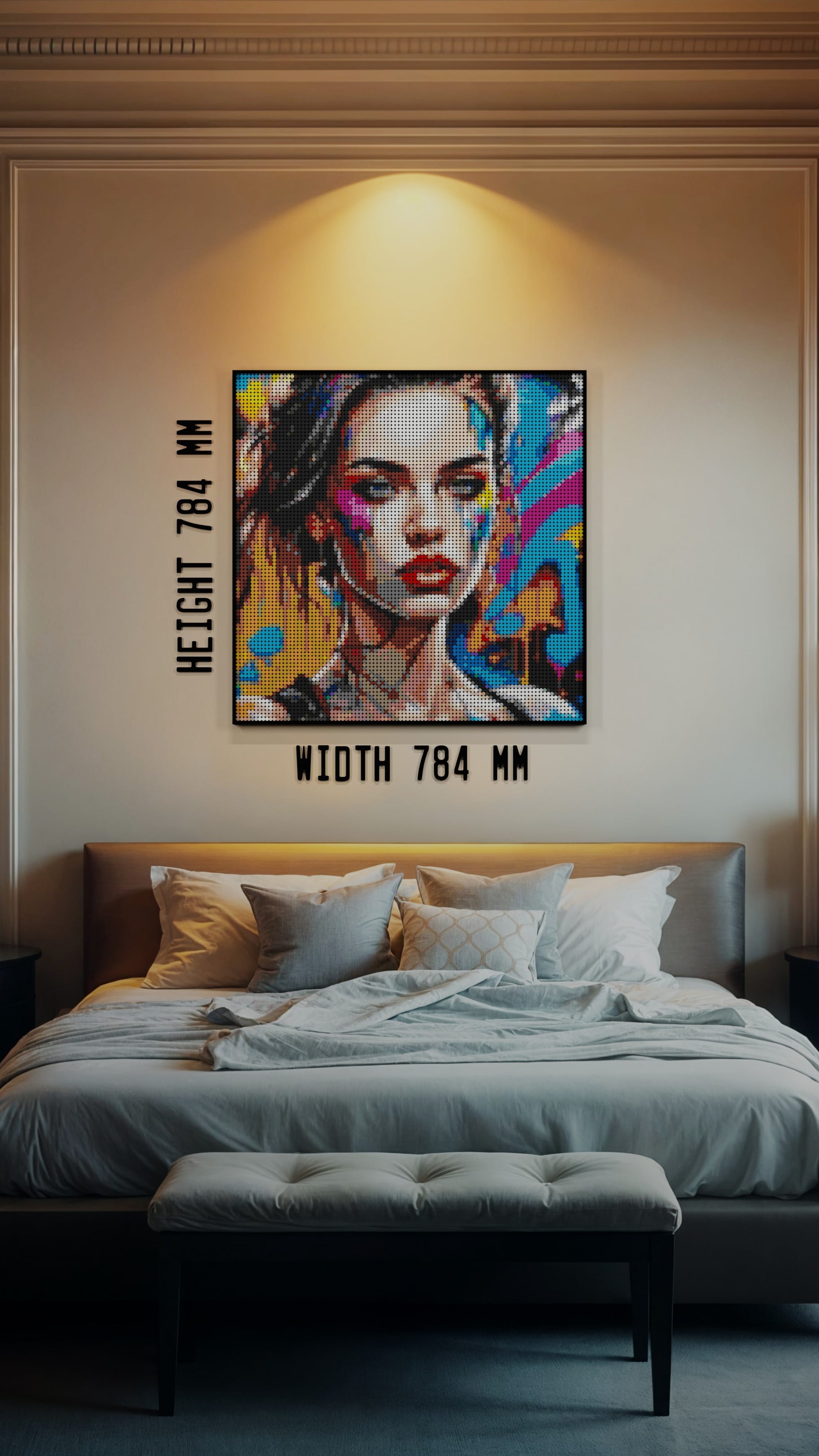 Chroma Queen (9,700 Pieces)  | Brick-Art Mosaic Set