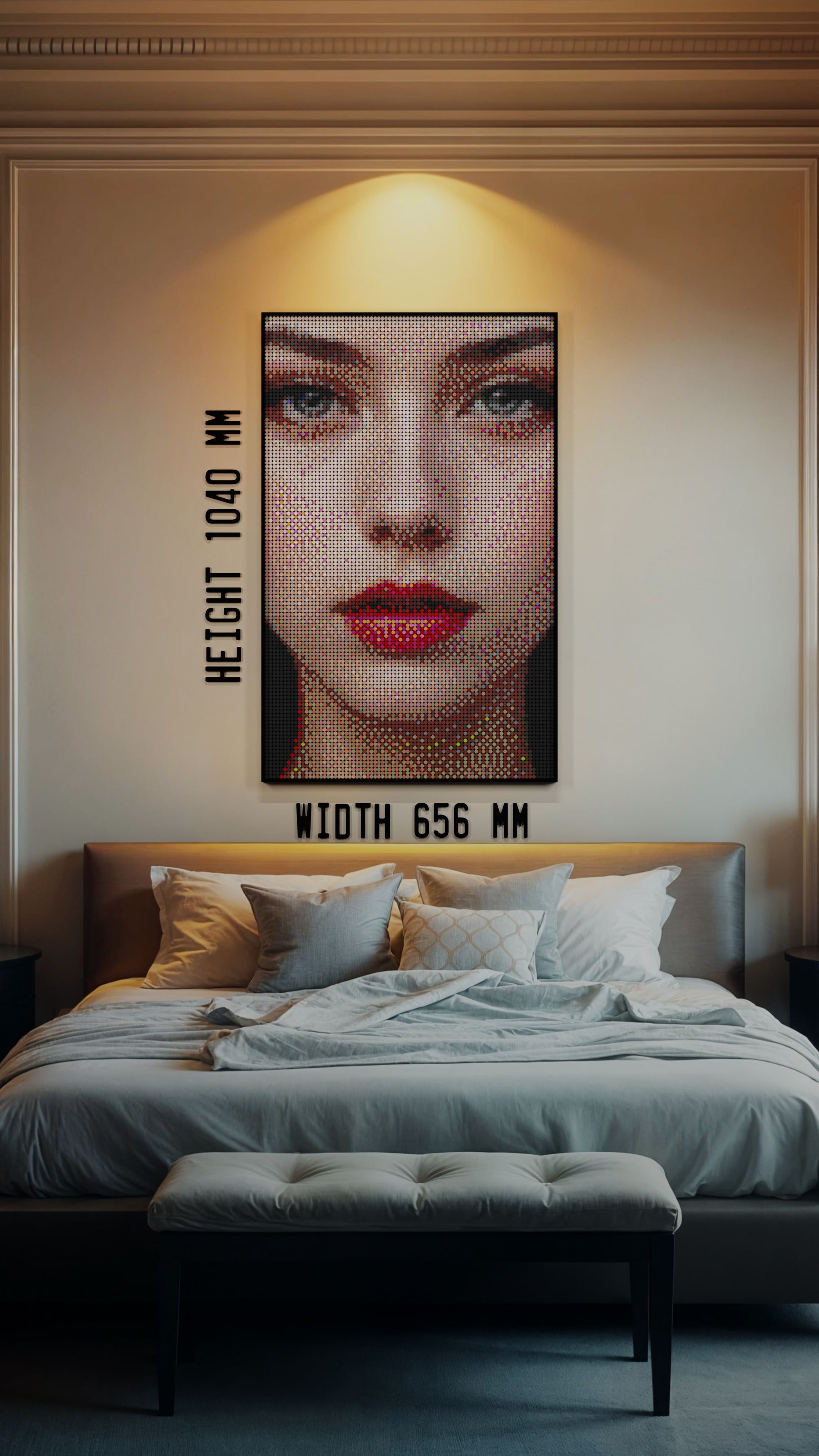 The Alluring Stare (10,769 Pieces)  | Brick-Art Mosaic Set