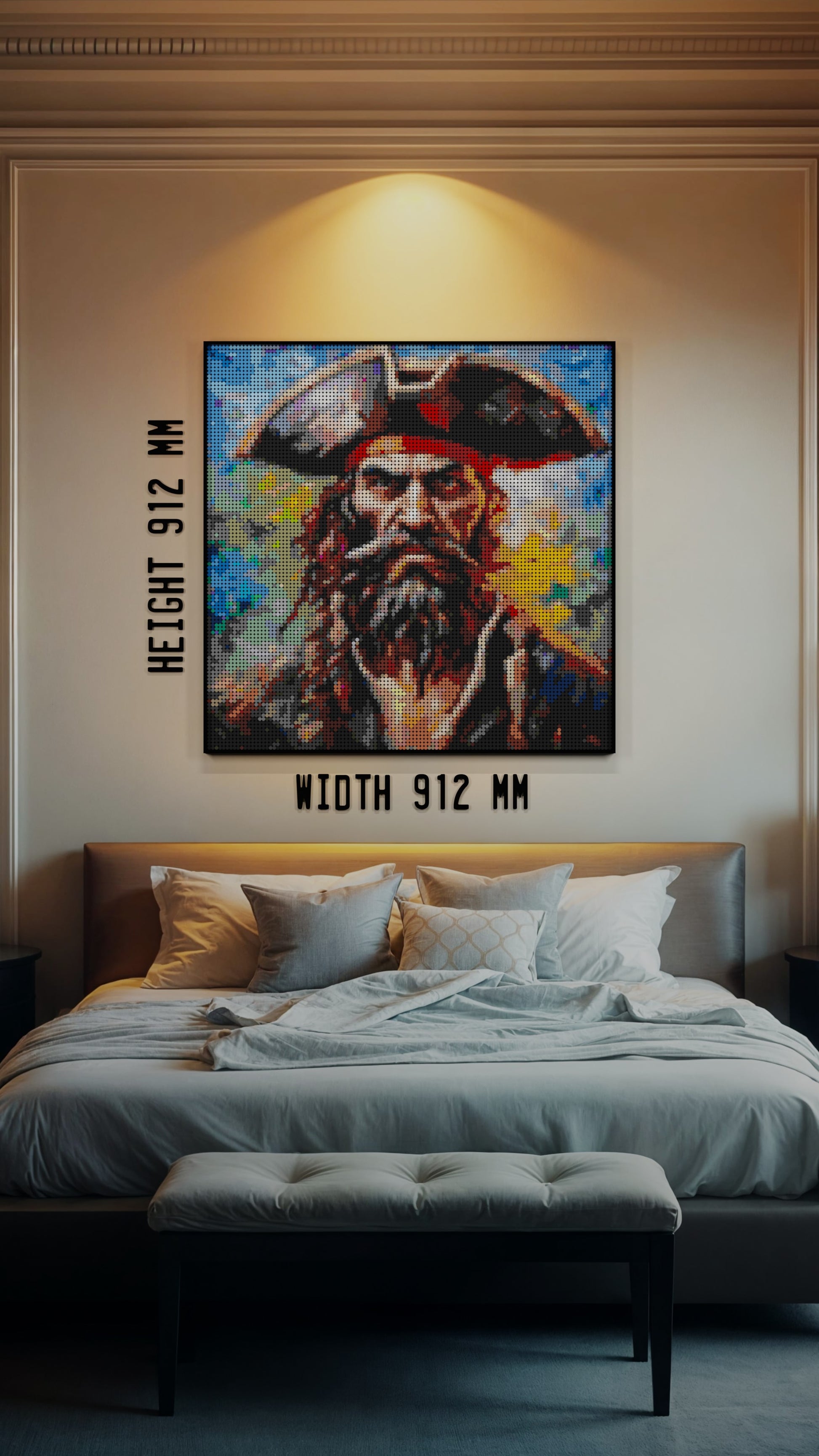 Captain Dreadheart (13,153 Pieces)  | Brick-Art Mosaic Set