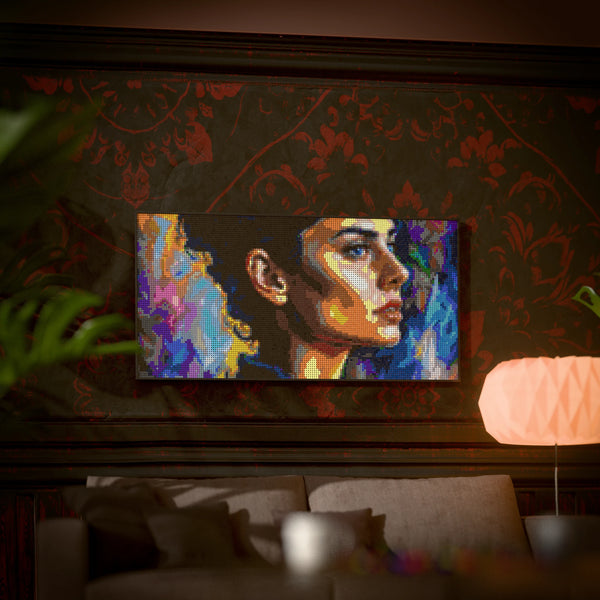 French Model made out of 13,433 LEGO-Compatible bricks on a luxurious home background.