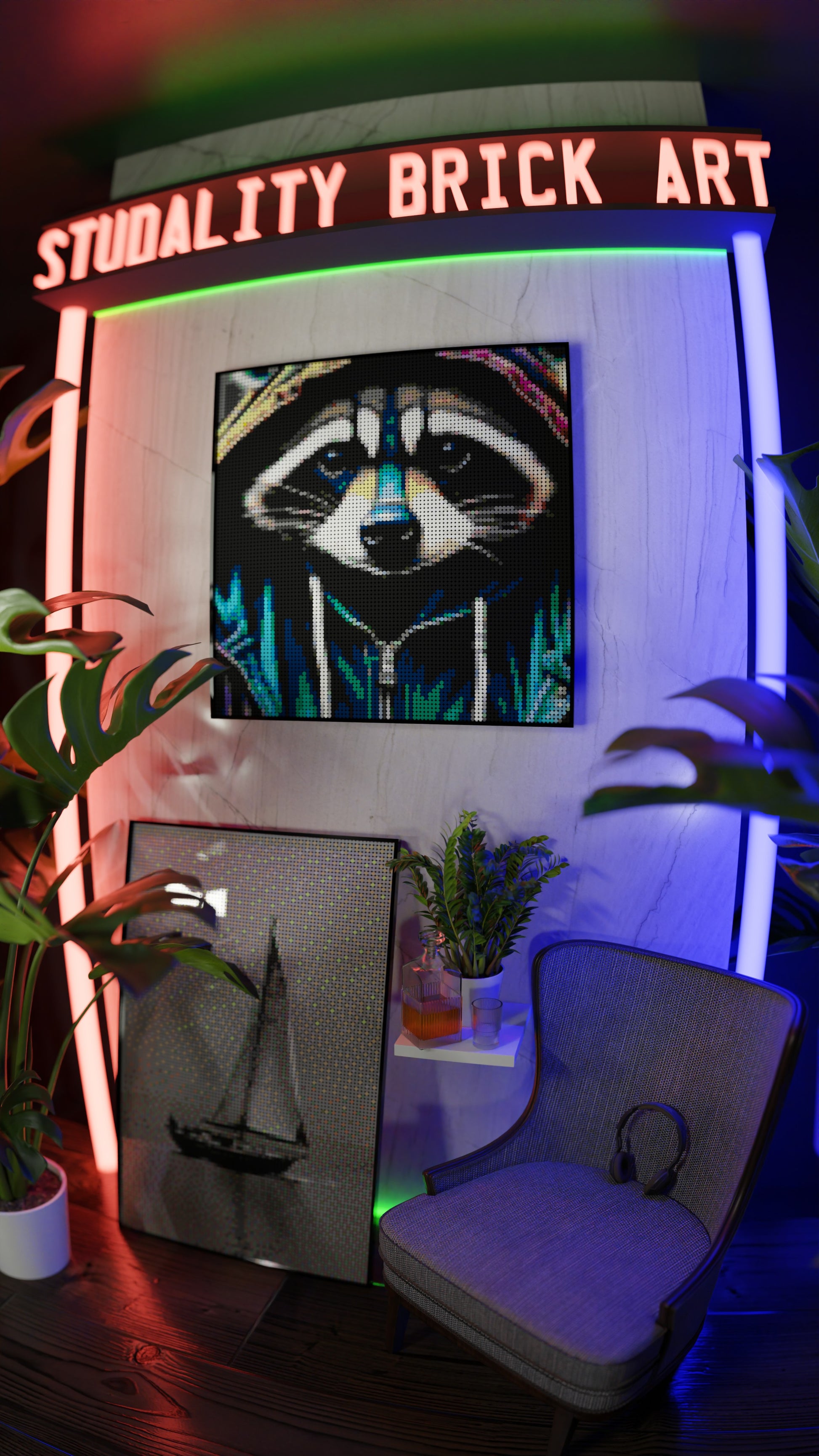Raccoonaissance (9,700 Pieces)  | Brick-Art Mosaic Set