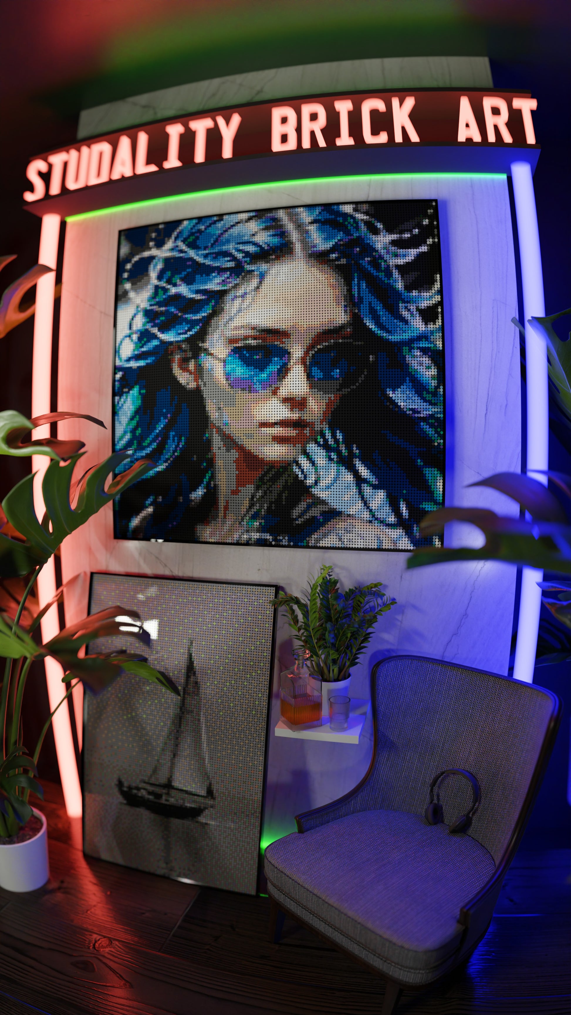 Aqua Enchantress (17,132 Pieces)  | Brick-Art Mosaic Set