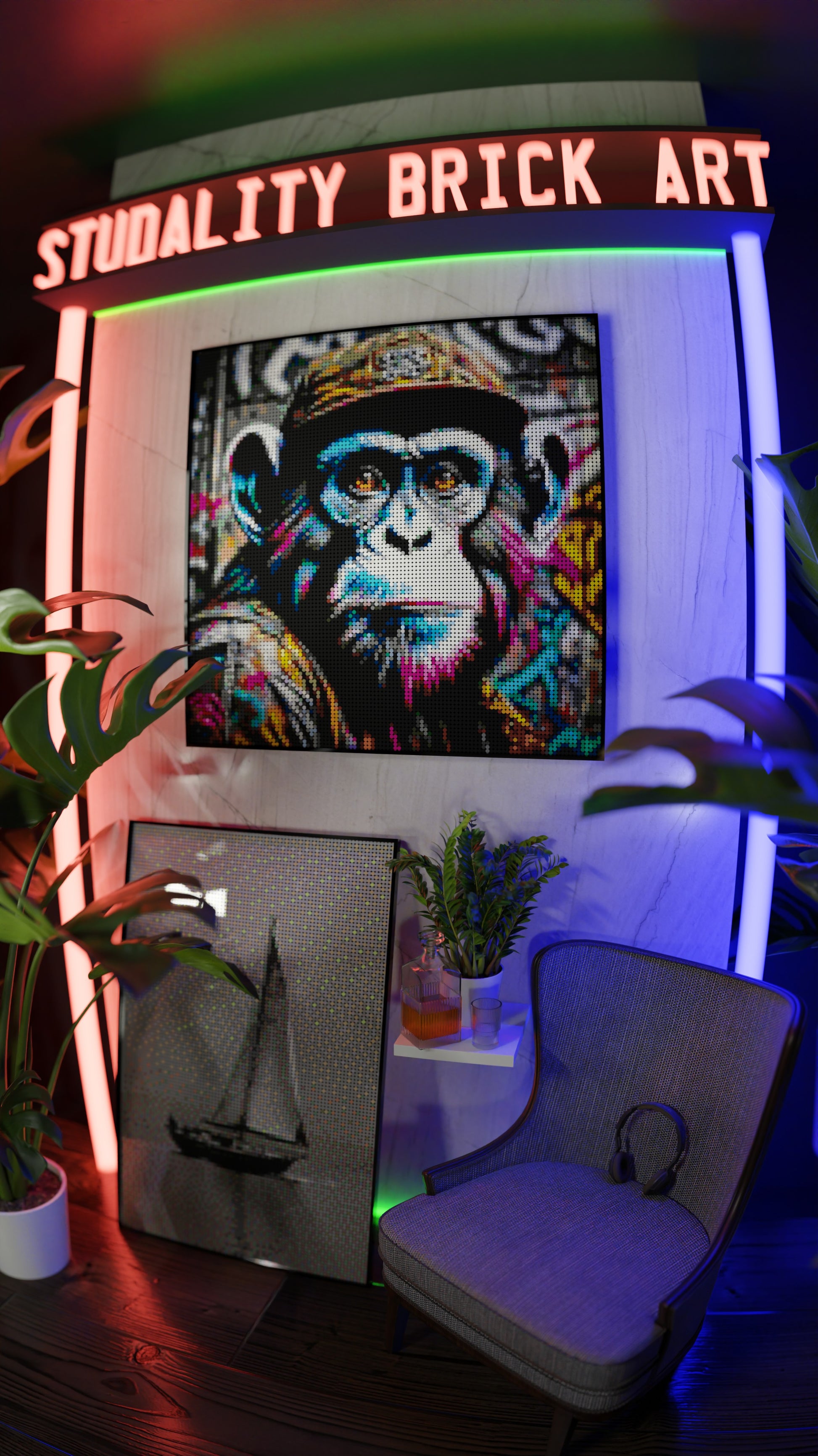 Ape Hop Movement (13,153 Pieces)  | Brick-Art Mosaic Set