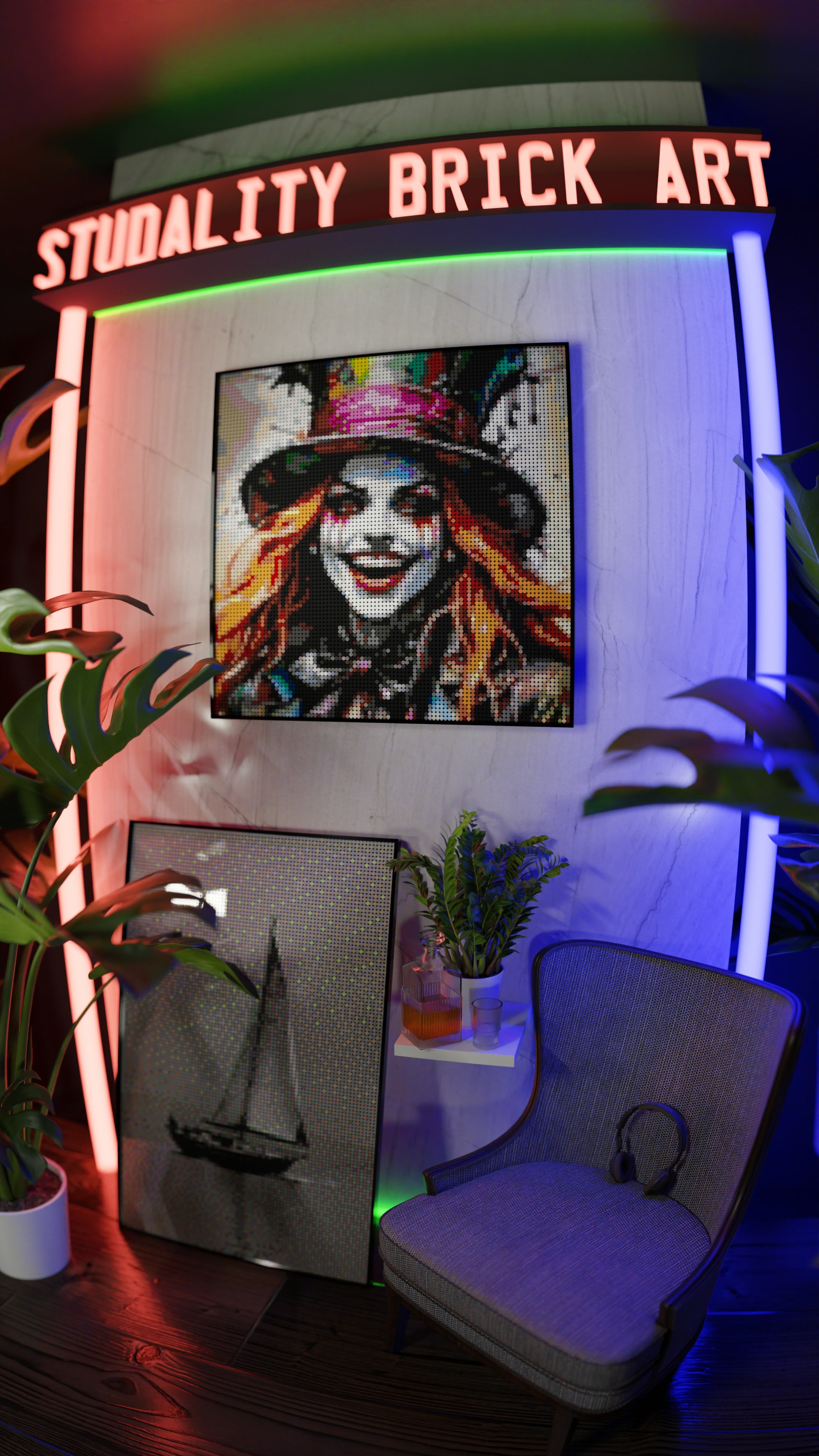 The Mad Hattress (9,700 Pieces)  | Brick-Art Mosaic Set