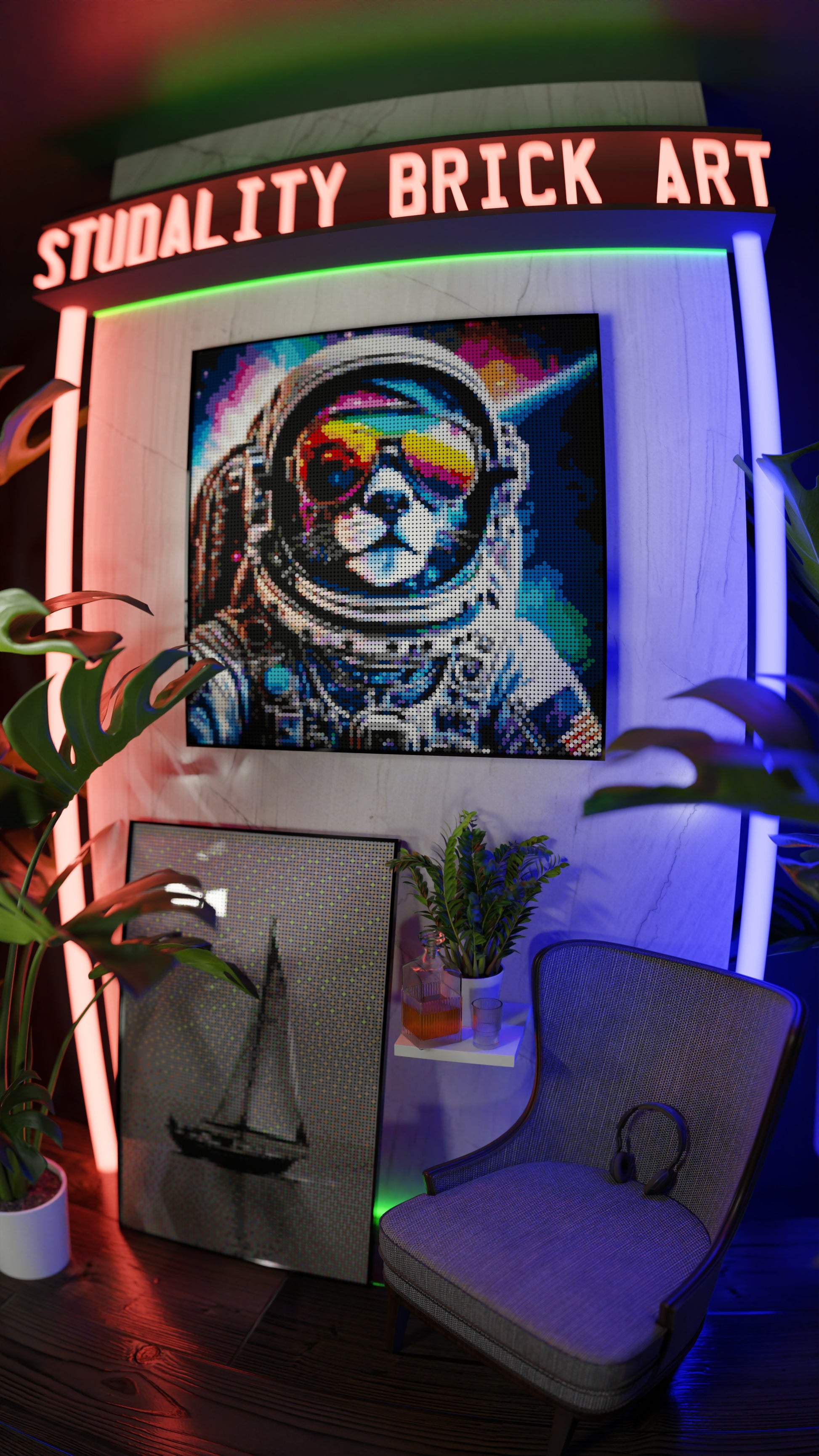 Purrsuit of Space (13,153 Pieces)  | Brick-Art Mosaic Set