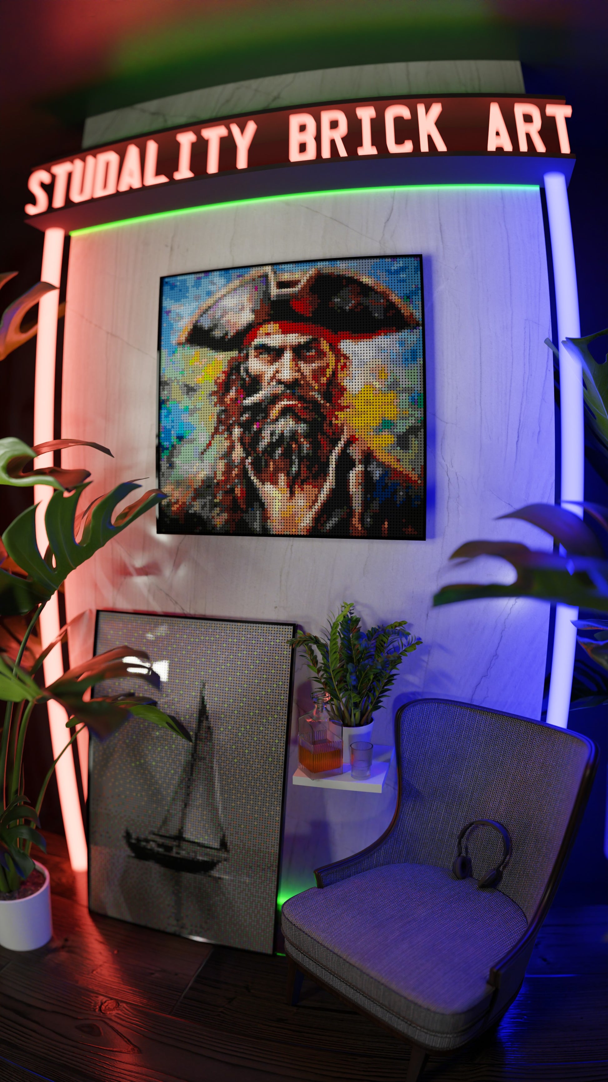 Captain Dreadheart (9,700 Pieces)  | Brick-Art Mosaic Set