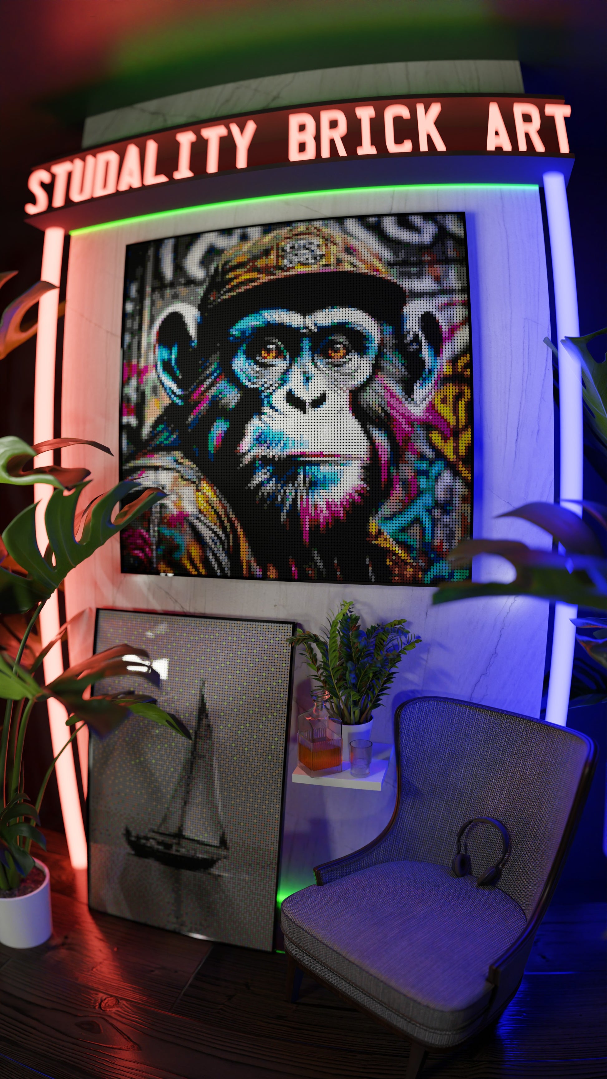 Ape Hop Movement (17,132 Pieces)  | Brick-Art Mosaic Set