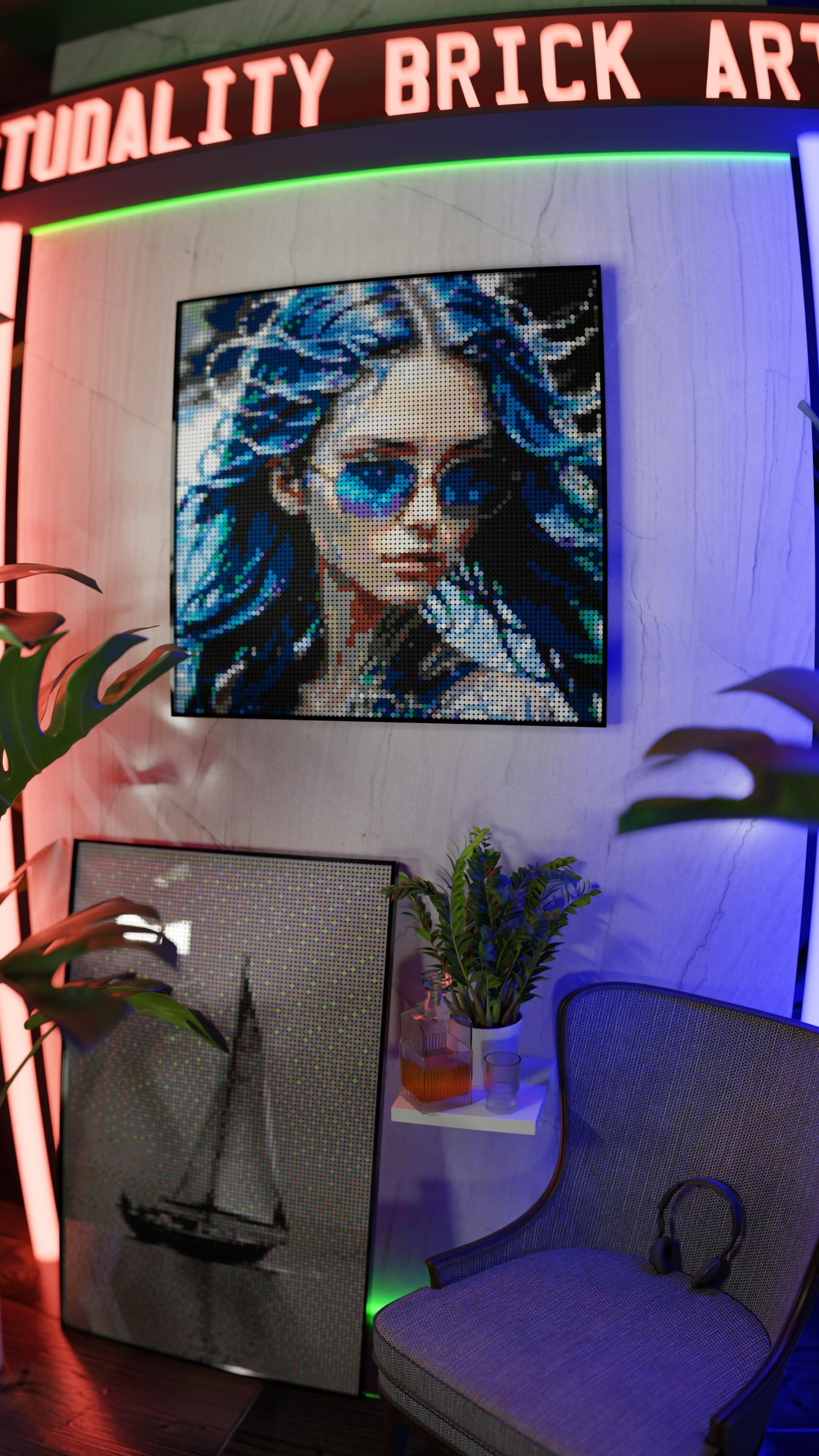 Aqua Enchantress (9,700 Pieces)  | Brick-Art Mosaic Set