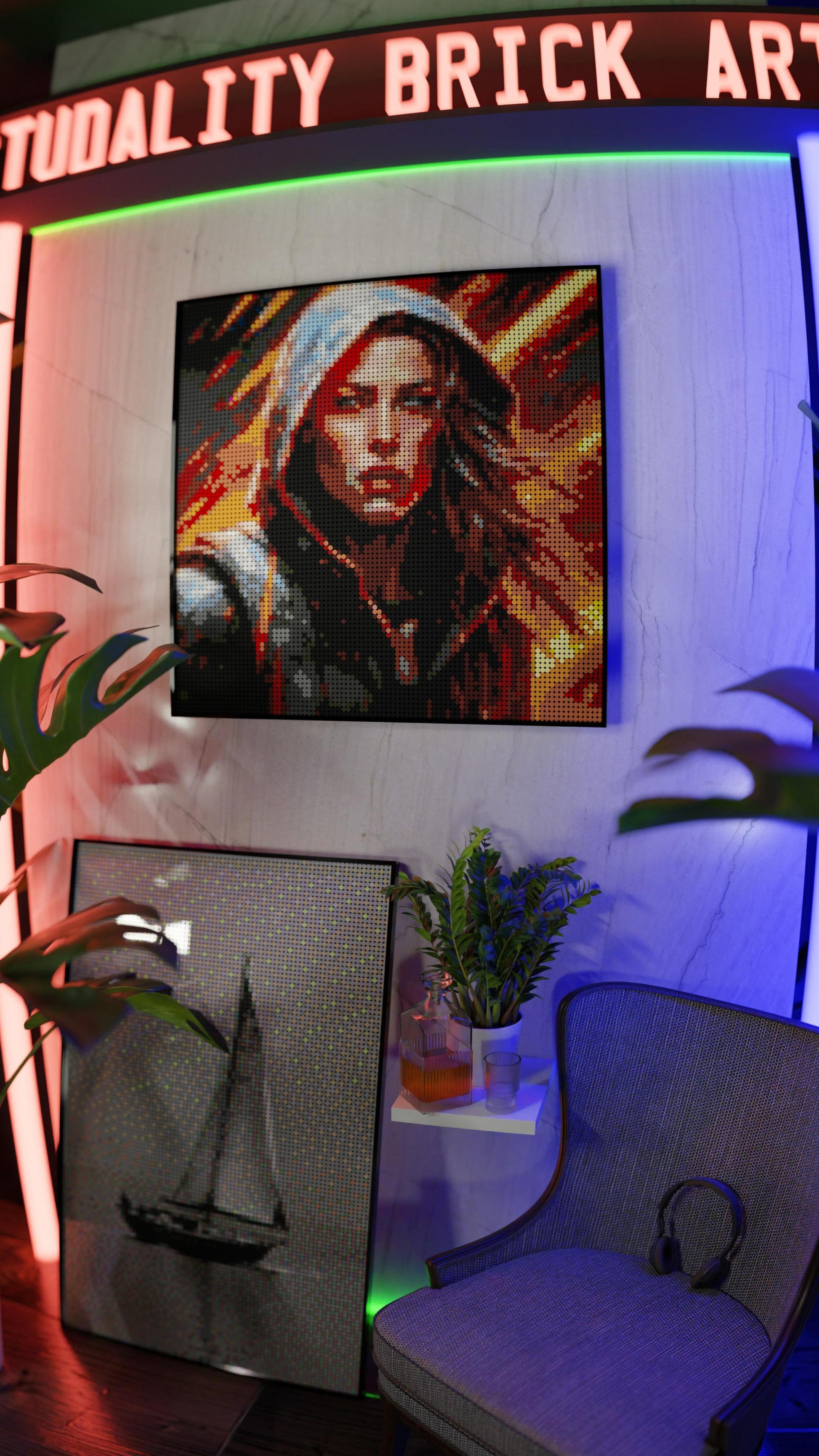 Leona Hellfire (9,700 Pieces)  | Brick-Art Mosaic Set