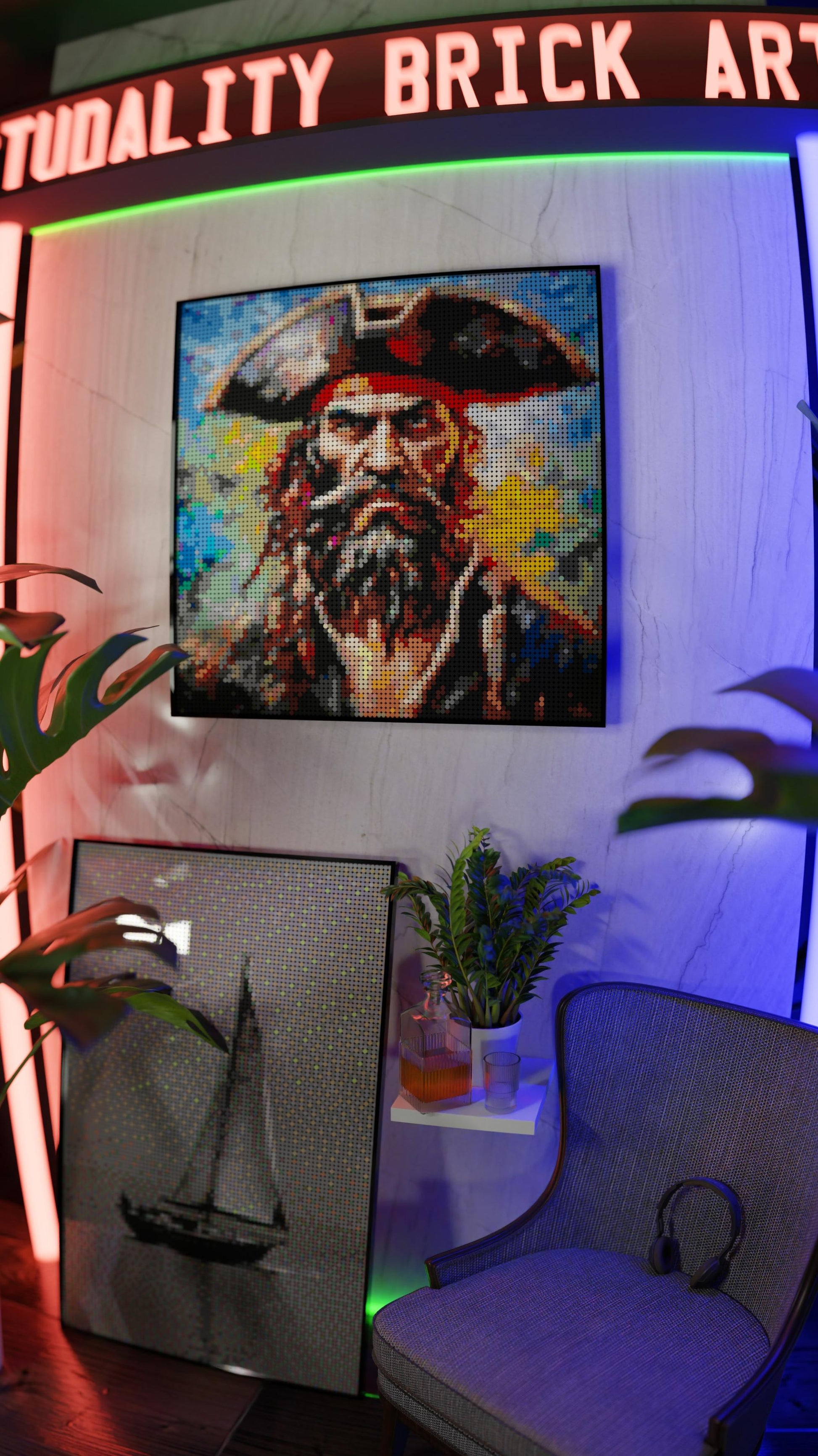 Captain Dreadheart (9,700 Pieces)  | Brick-Art Mosaic Set