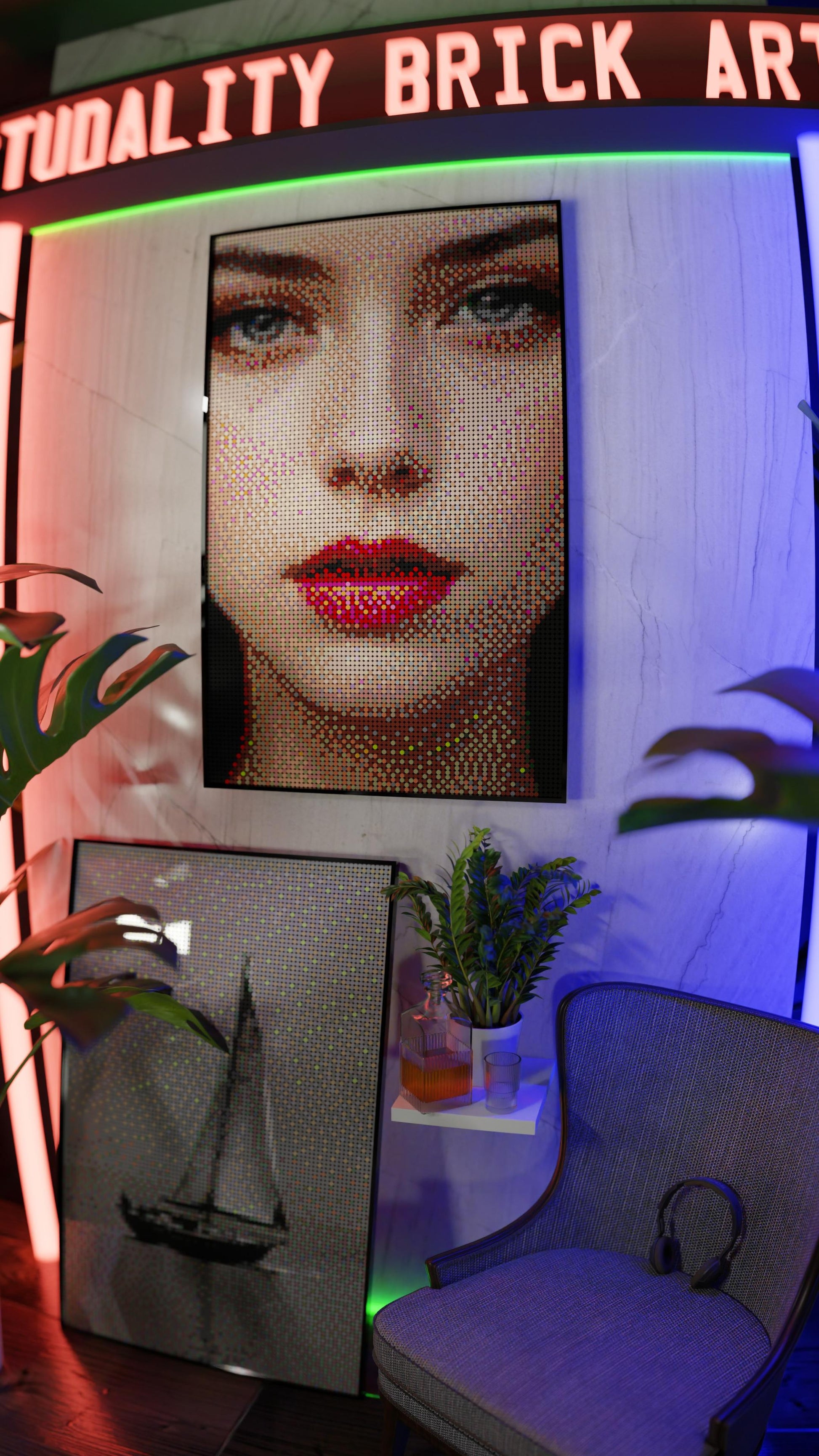 The Alluring Stare (10,769 Pieces)  | Brick-Art Mosaic Set