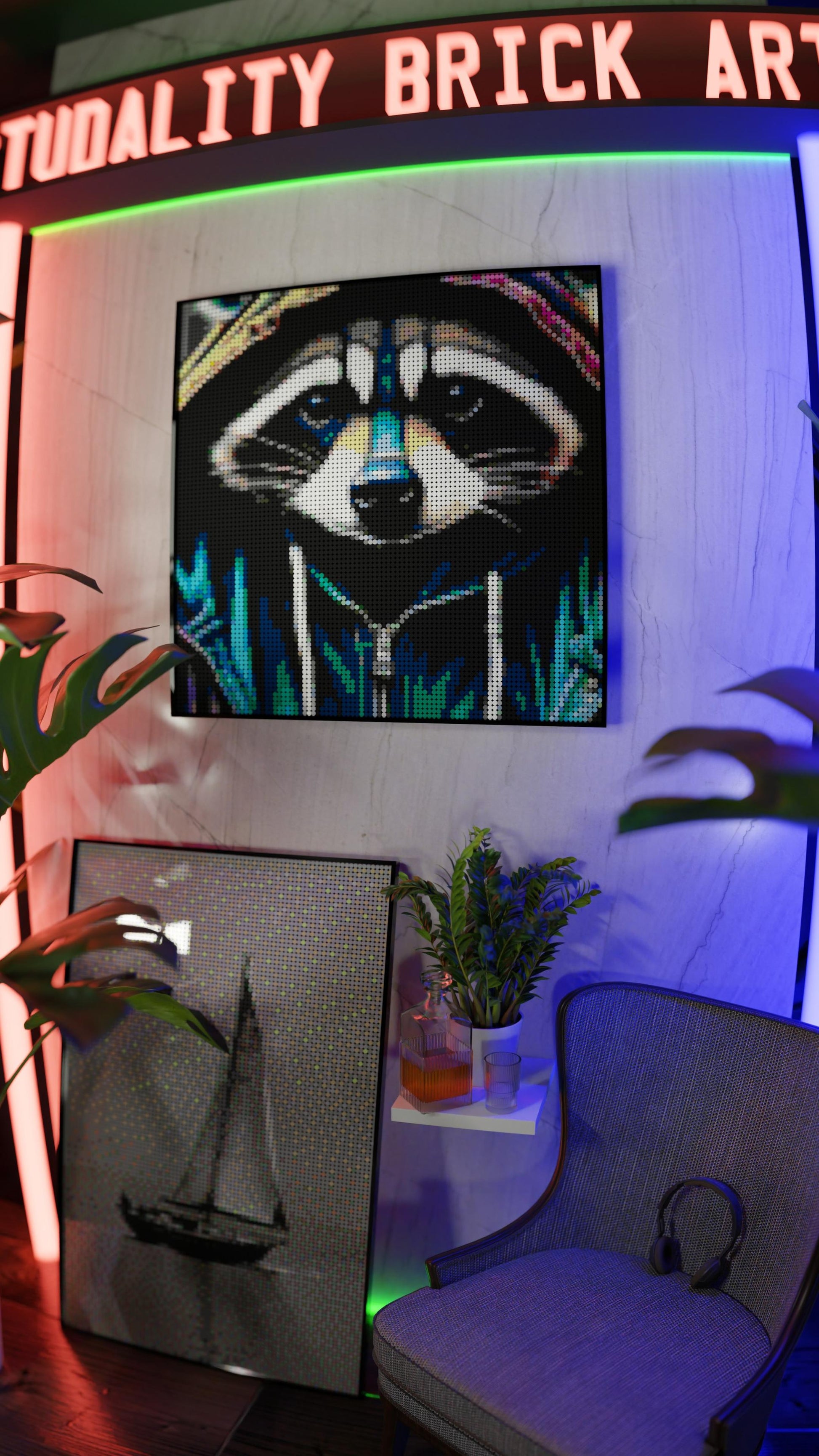 Raccoonaissance (9,700 Pieces)  | Brick-Art Mosaic Set