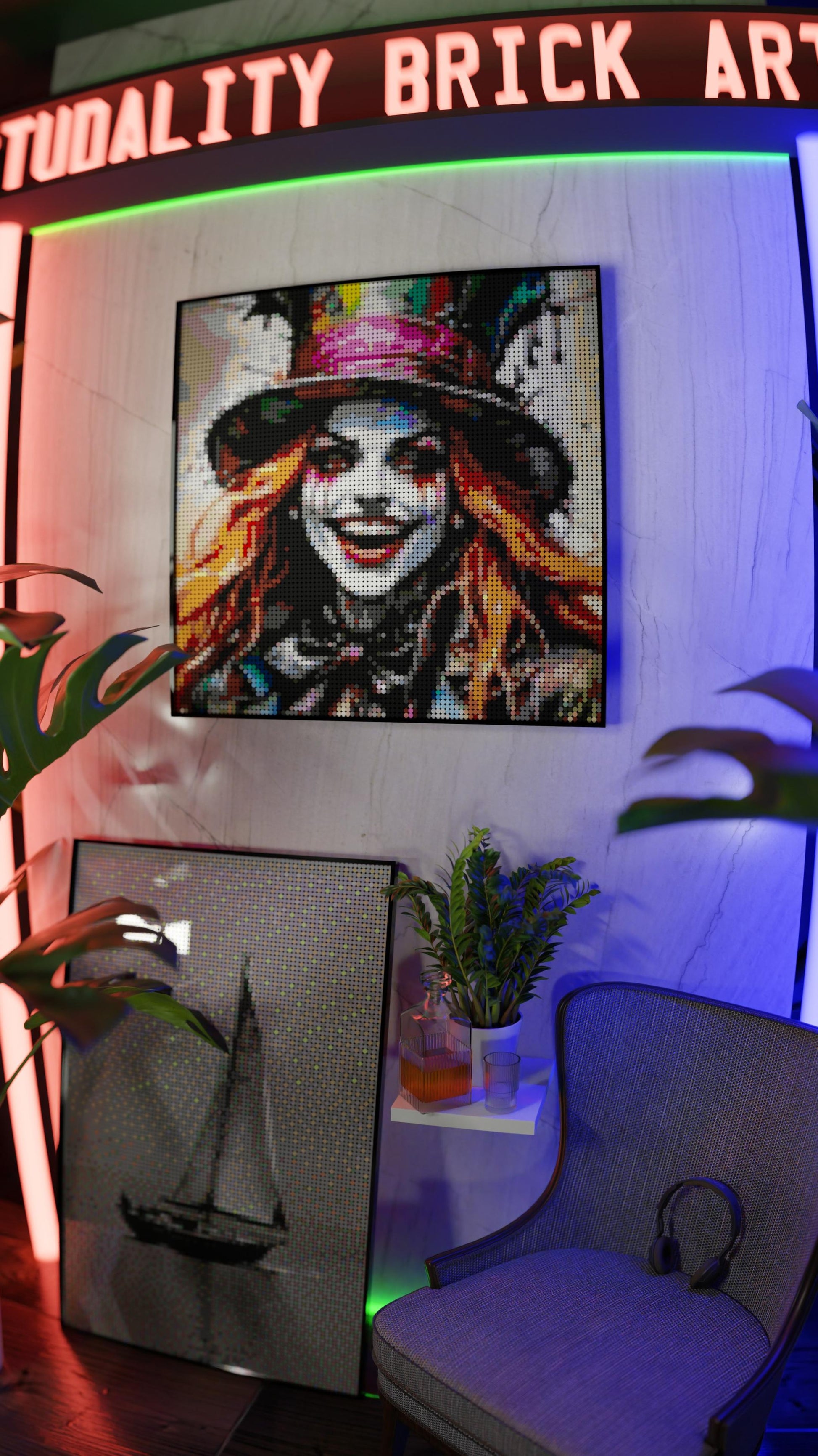 The Mad Hattress (9,700 Pieces)  | Brick-Art Mosaic Set