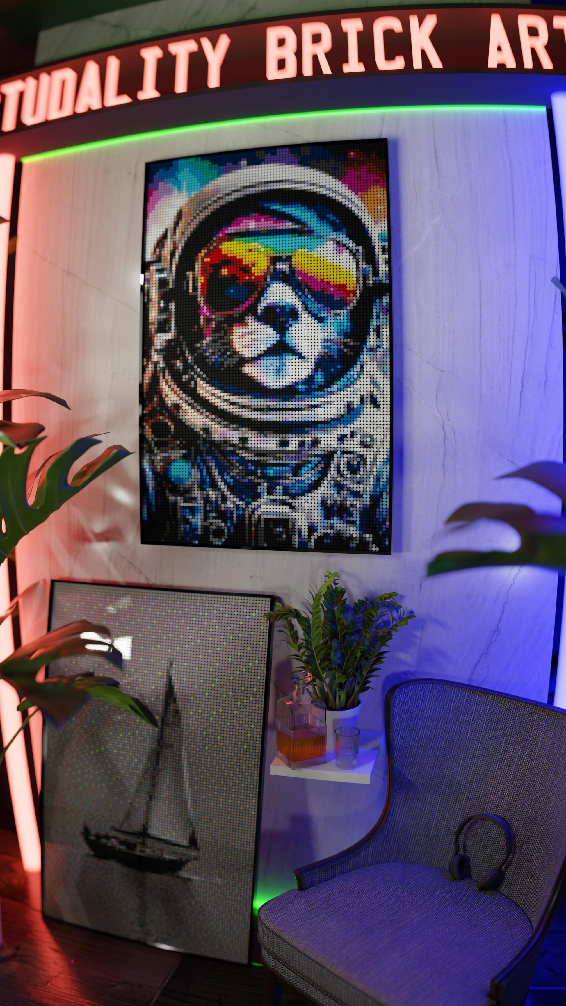 Purrsuit of Space (10,769 Pieces)  | Brick-Art Mosaic Set
