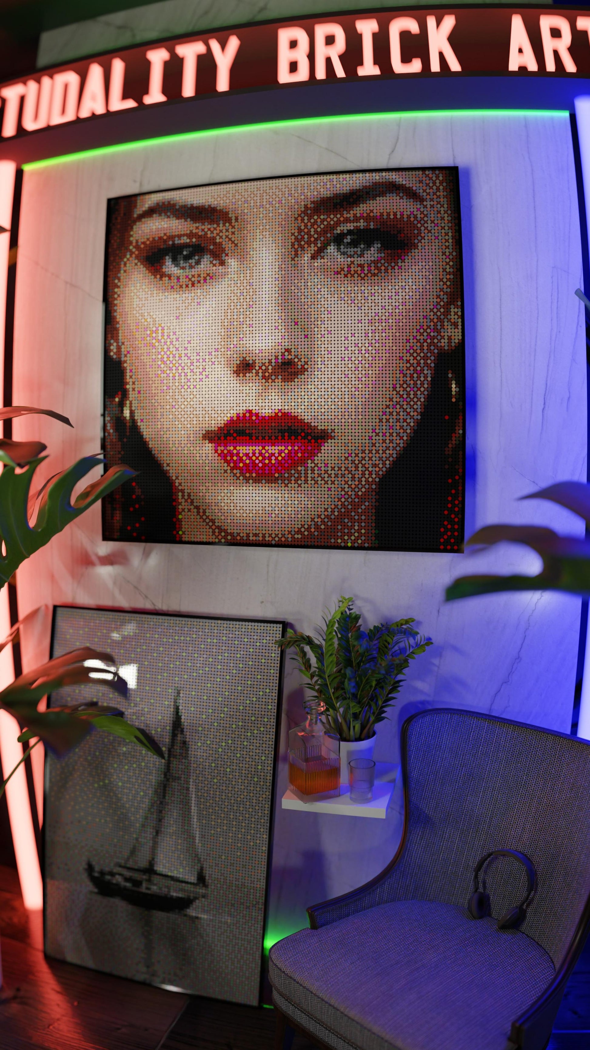 The Alluring Stare (13,153 Pieces)  | Brick-Art Mosaic Set