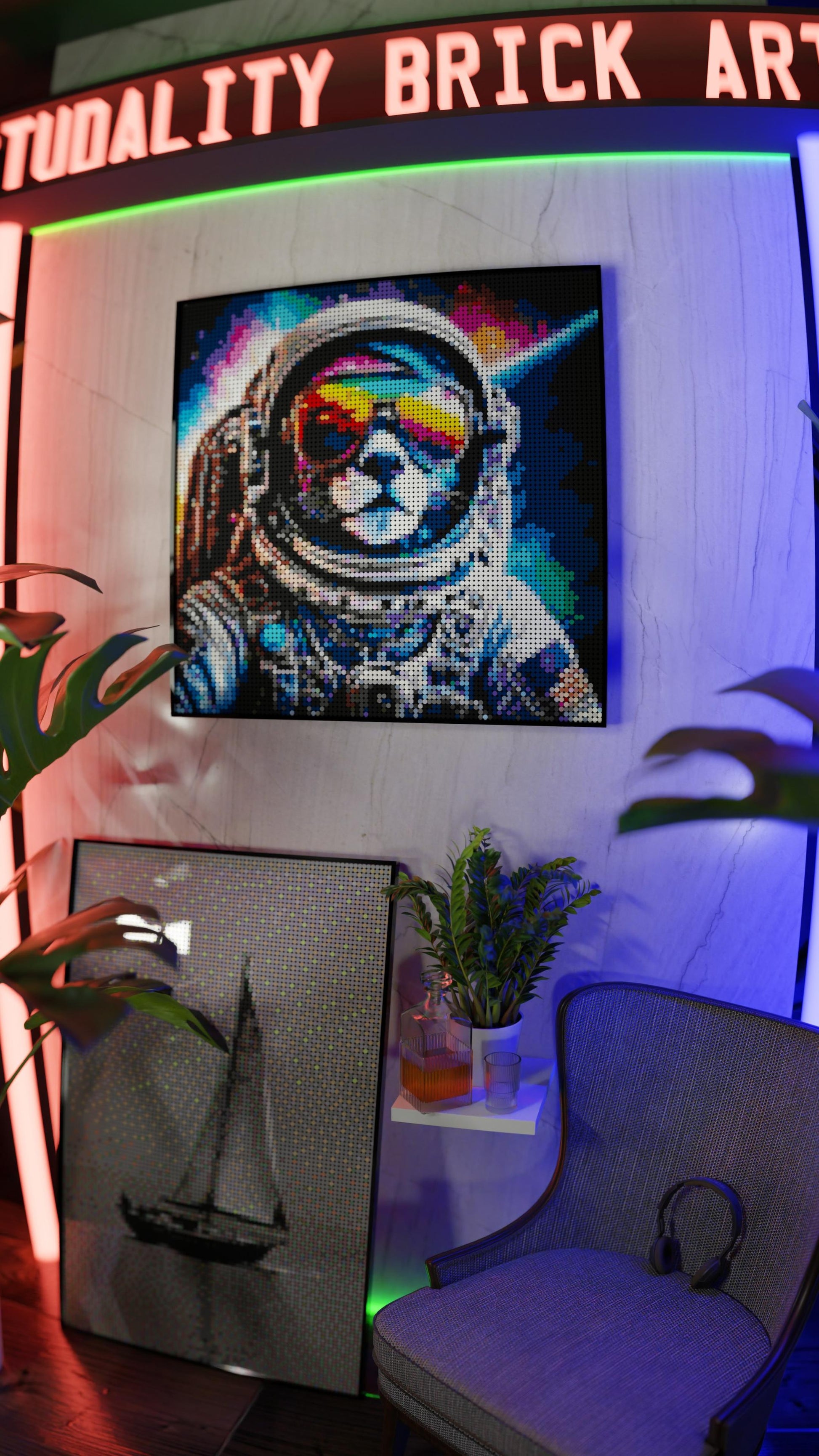 Purrsuit of Space (9,700 Pieces)  | Brick-Art Mosaic Set