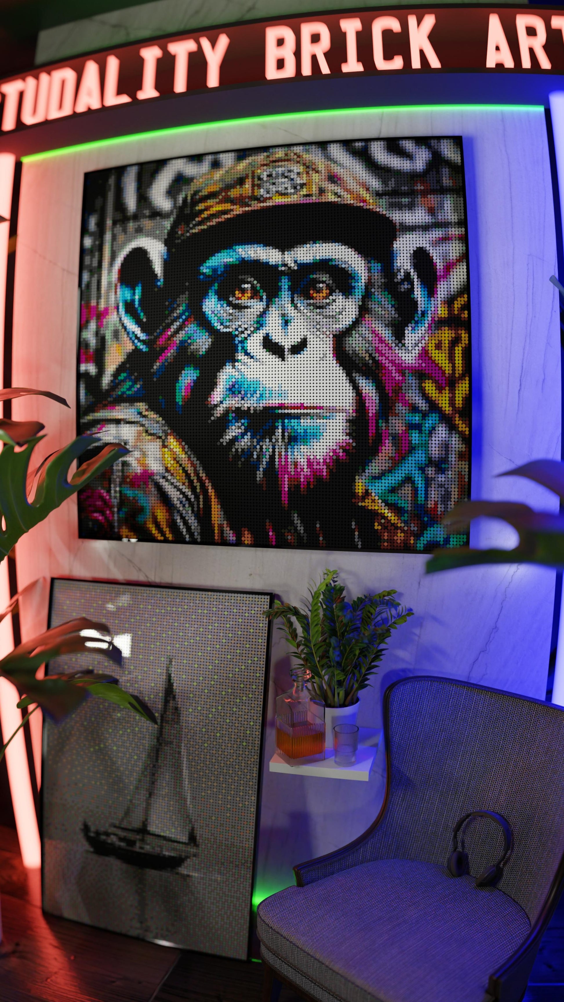 Ape Hop Movement (17,132 Pieces)  | Brick-Art Mosaic Set