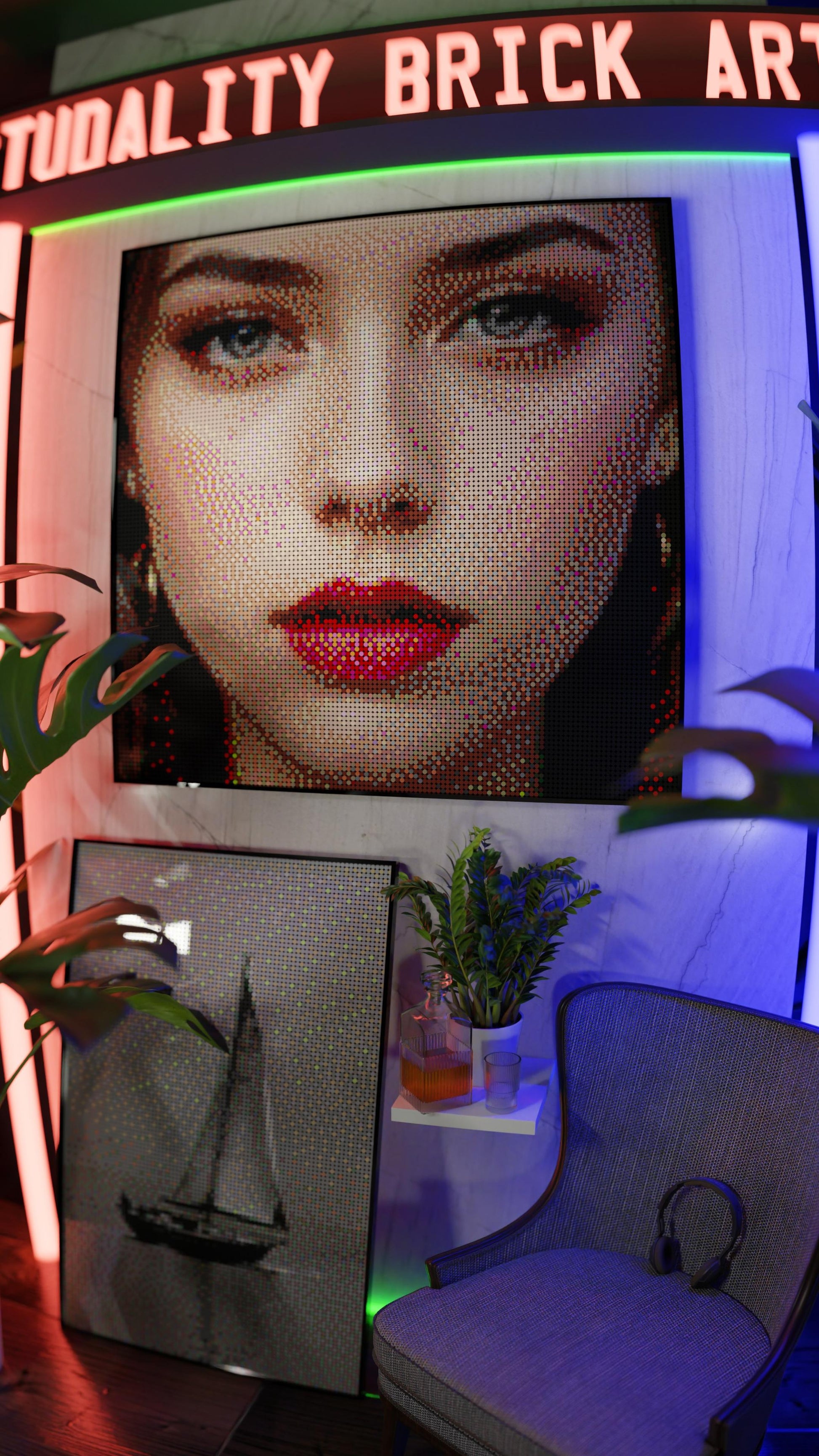 The Alluring Stare (17,132 Pieces)  | Brick-Art Mosaic Set