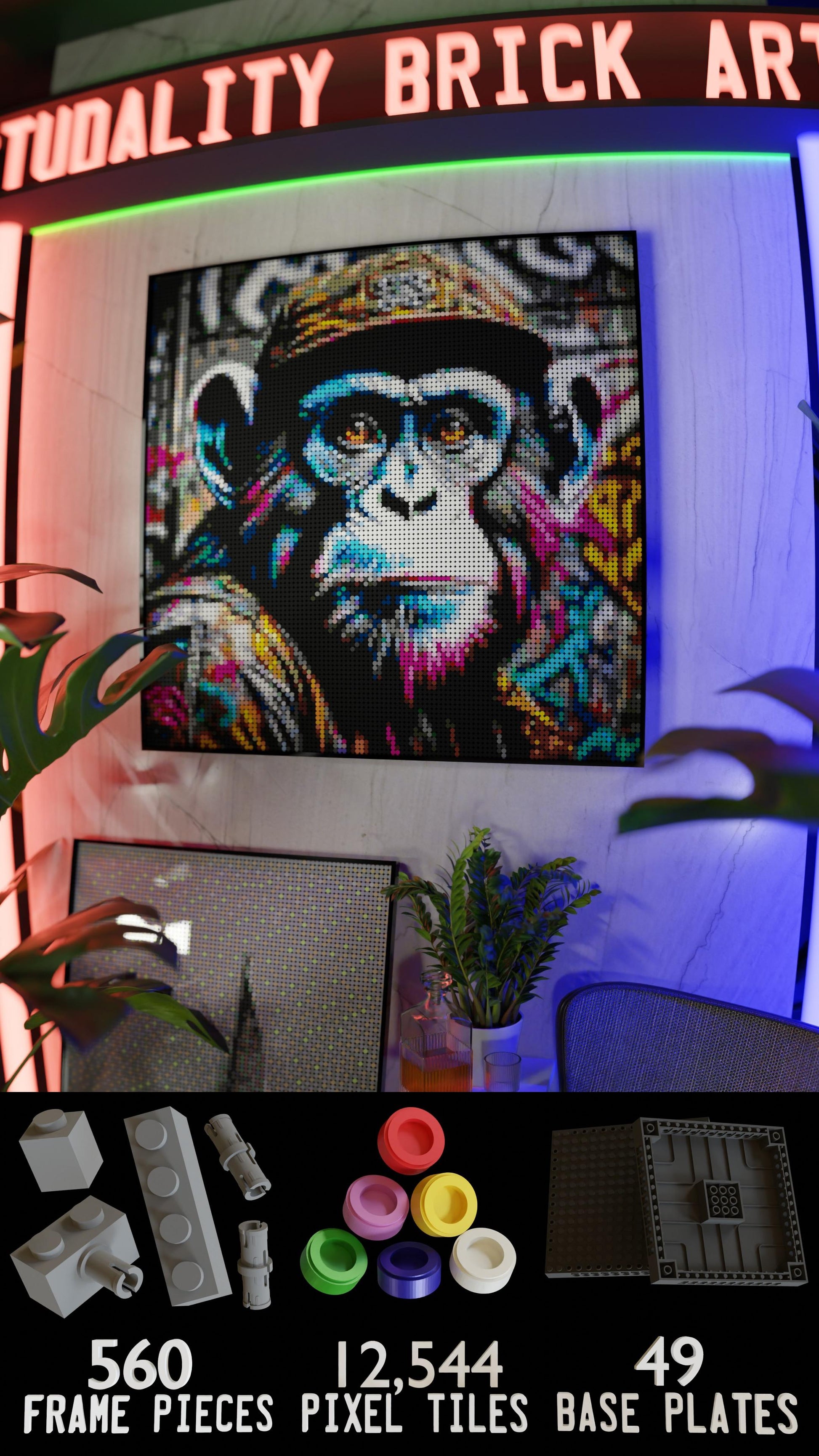 Ape Hop Movement (13,153 Pieces)  | Brick-Art Mosaic Set