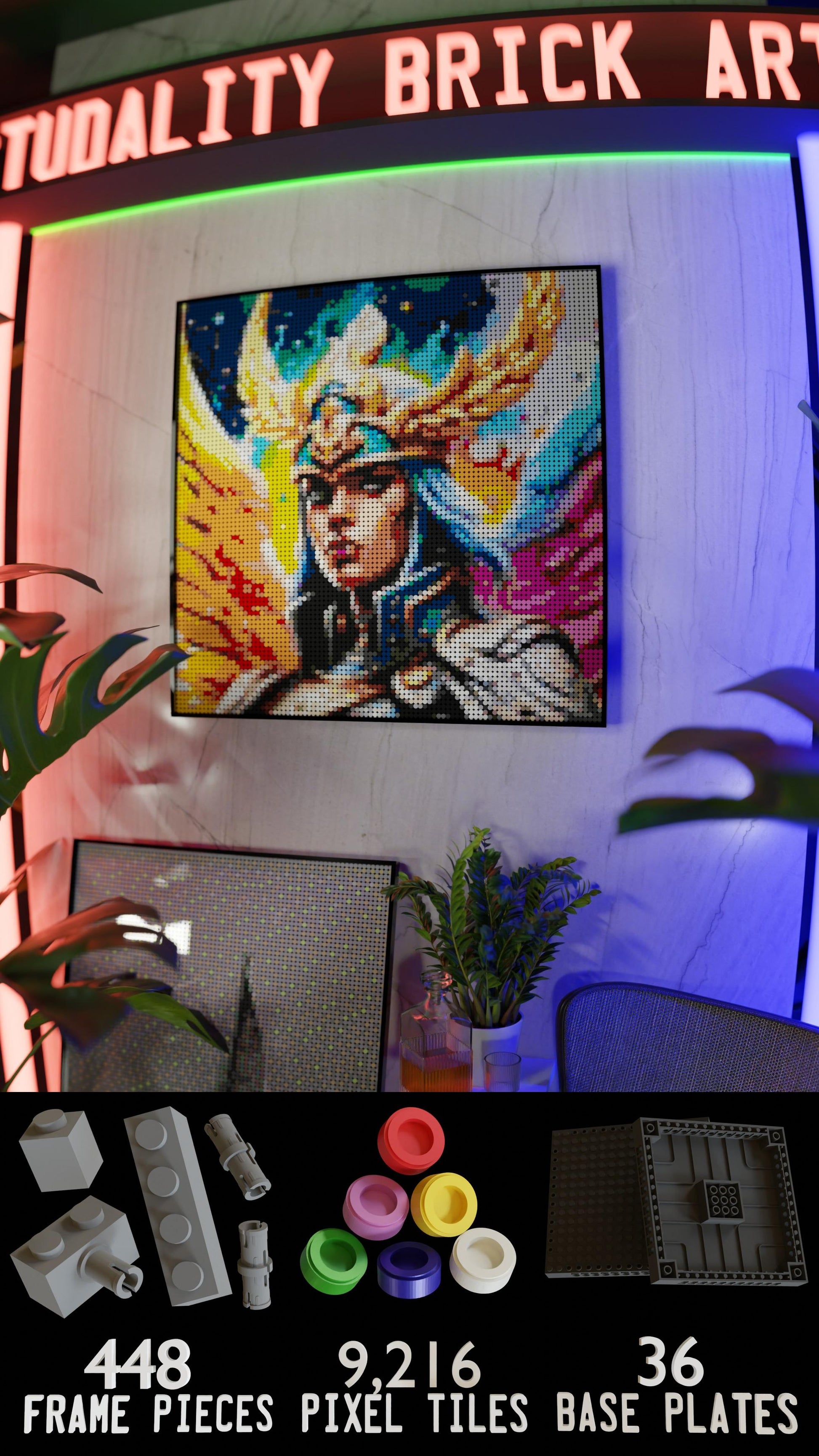 Valkyrie Vibrance (9,700 Pieces)  | Brick-Art Mosaic Set