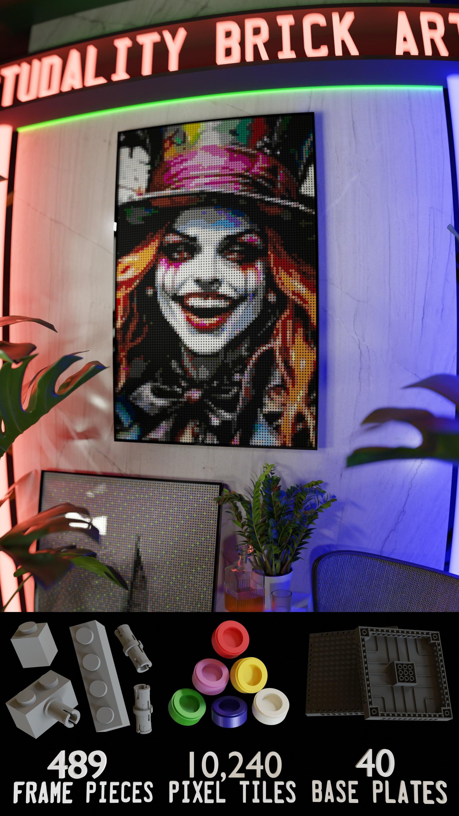 The Mad Hattress (10,769 Pieces)  | Brick-Art Mosaic Set
