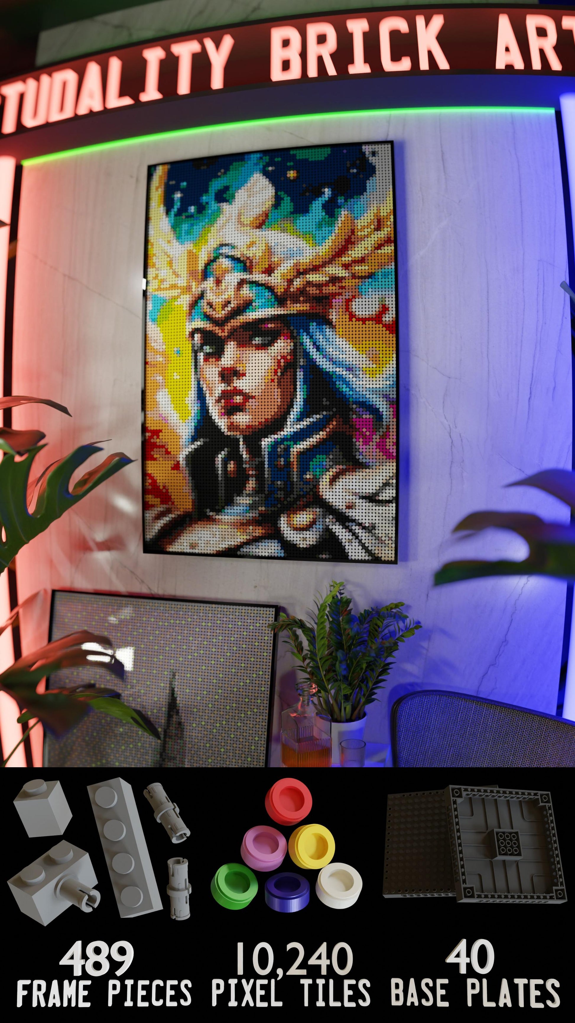 Valkyrie Vibrance (10,769 Pieces)  | Brick-Art Mosaic Set
