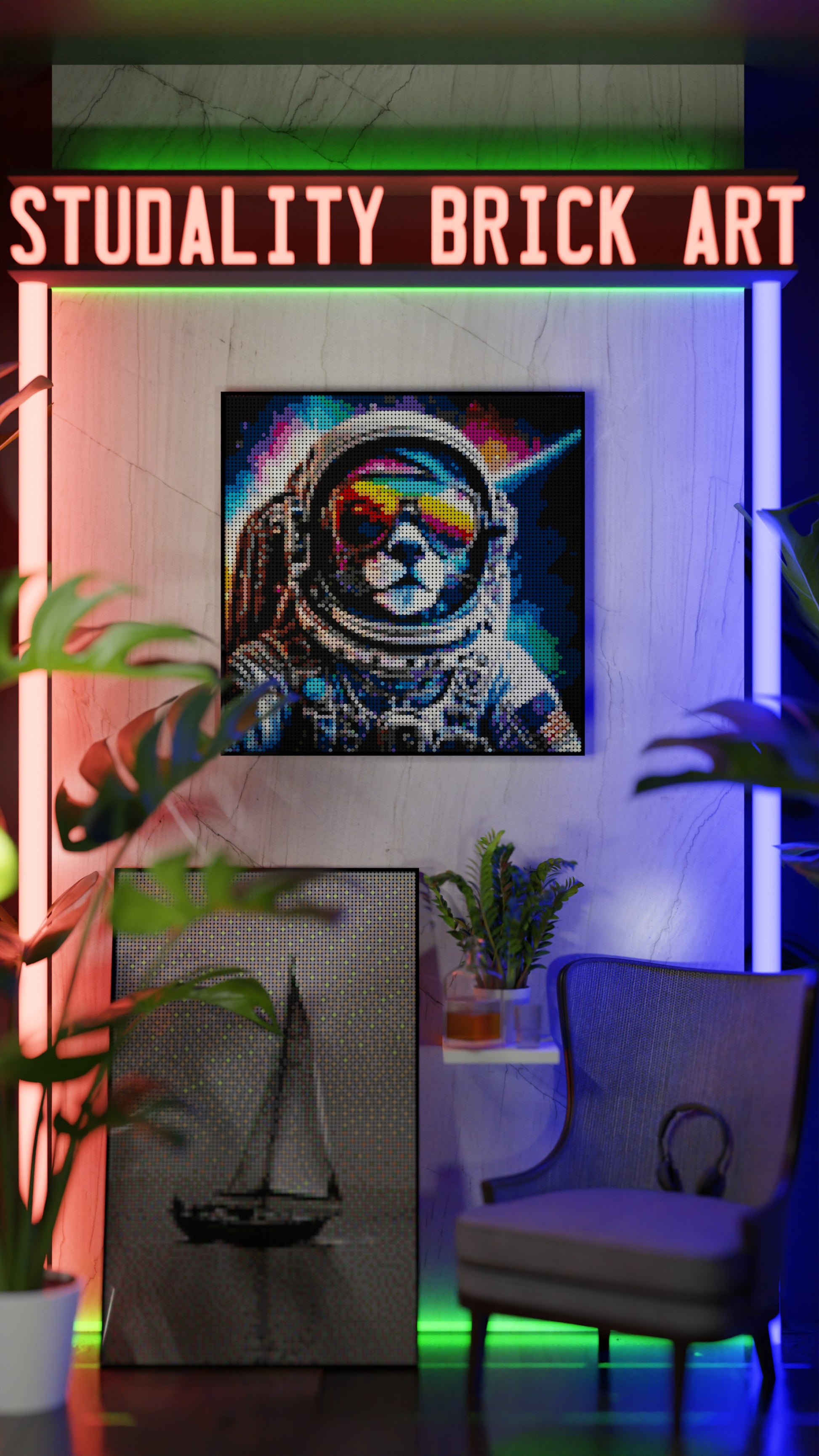 Purrsuit of Space (9,700 Pieces)  | Brick-Art Mosaic Set